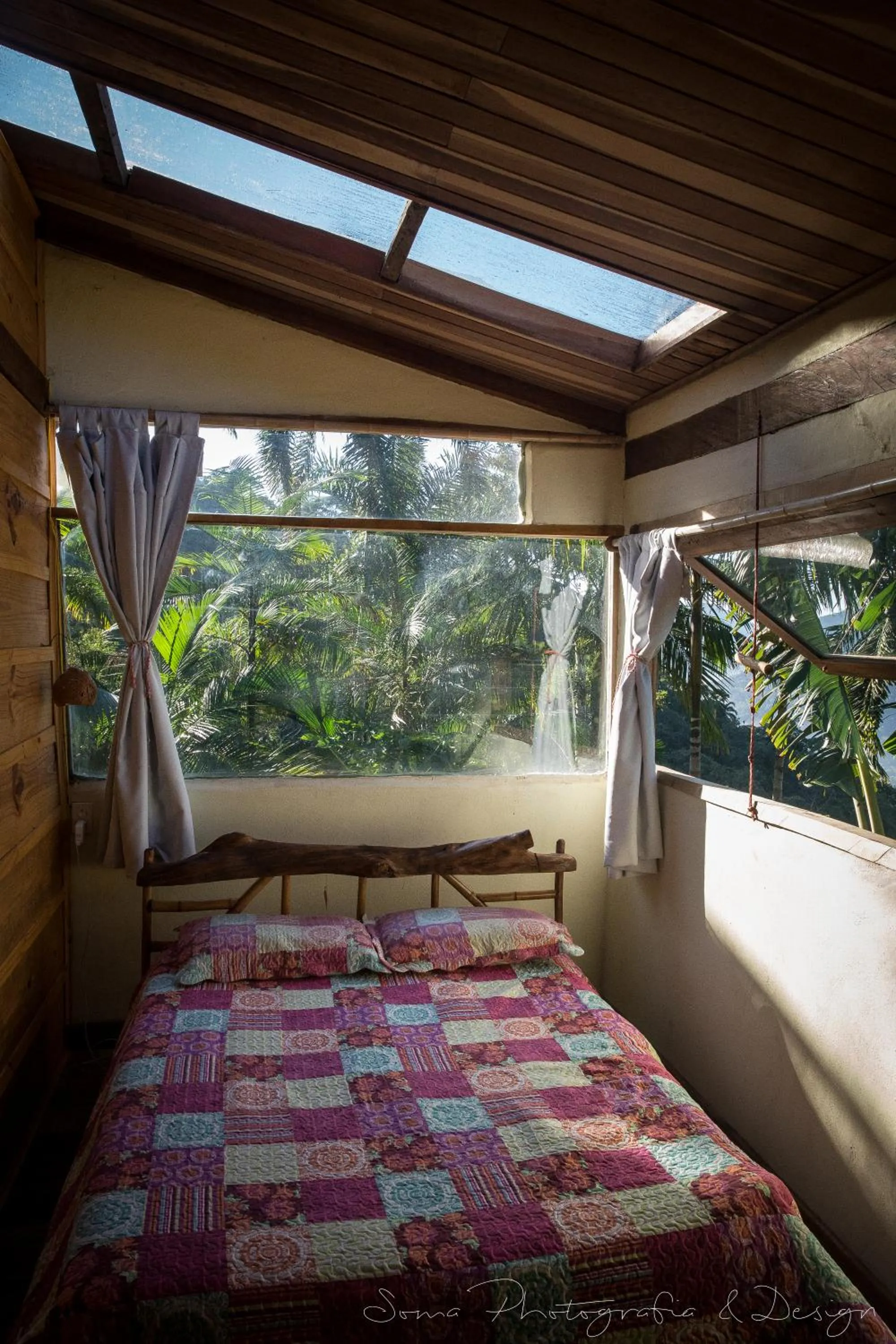 View (from property/room), Bed in Eco Hostel Organic Life