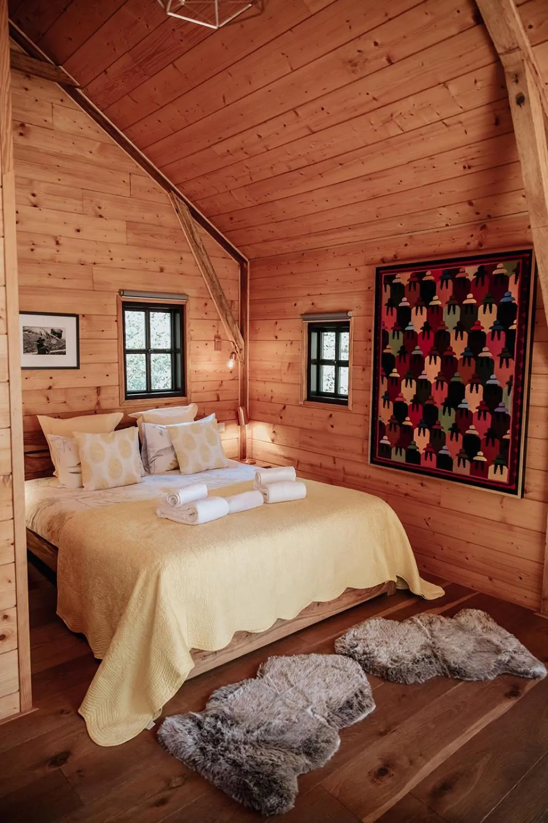 Bed in Cabane Rouge-Gorge