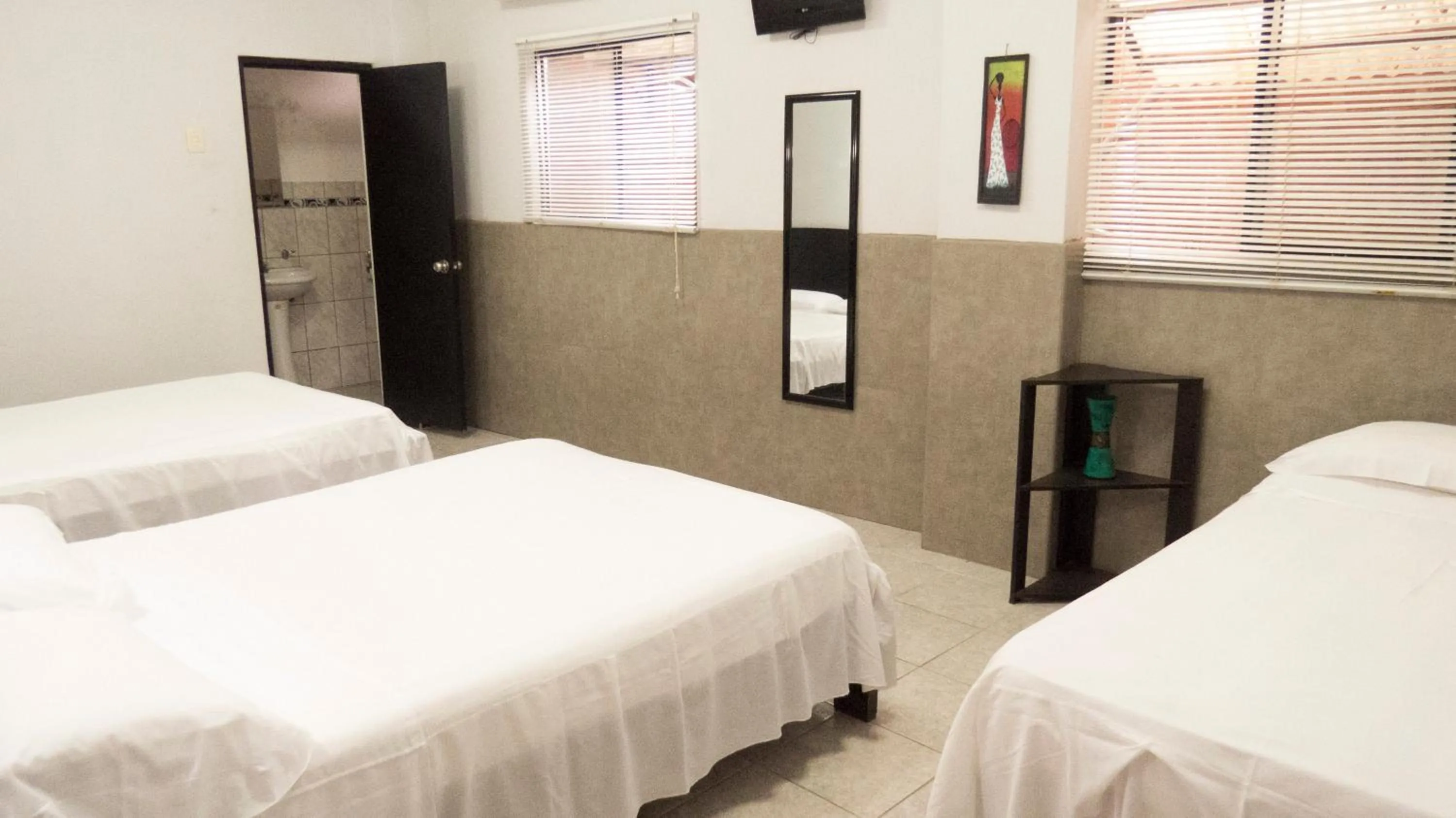 Decorative detail, Bed in Jer`s Hostal