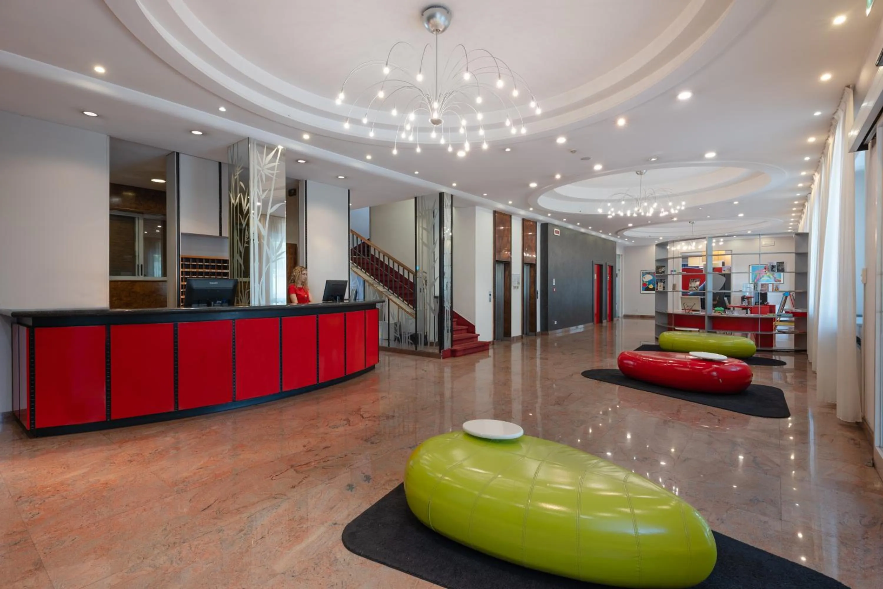 Lobby or reception in Hotel Toscanini