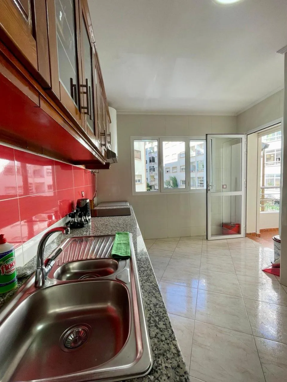 Kitchen or kitchenette in Appart Hotel Rania