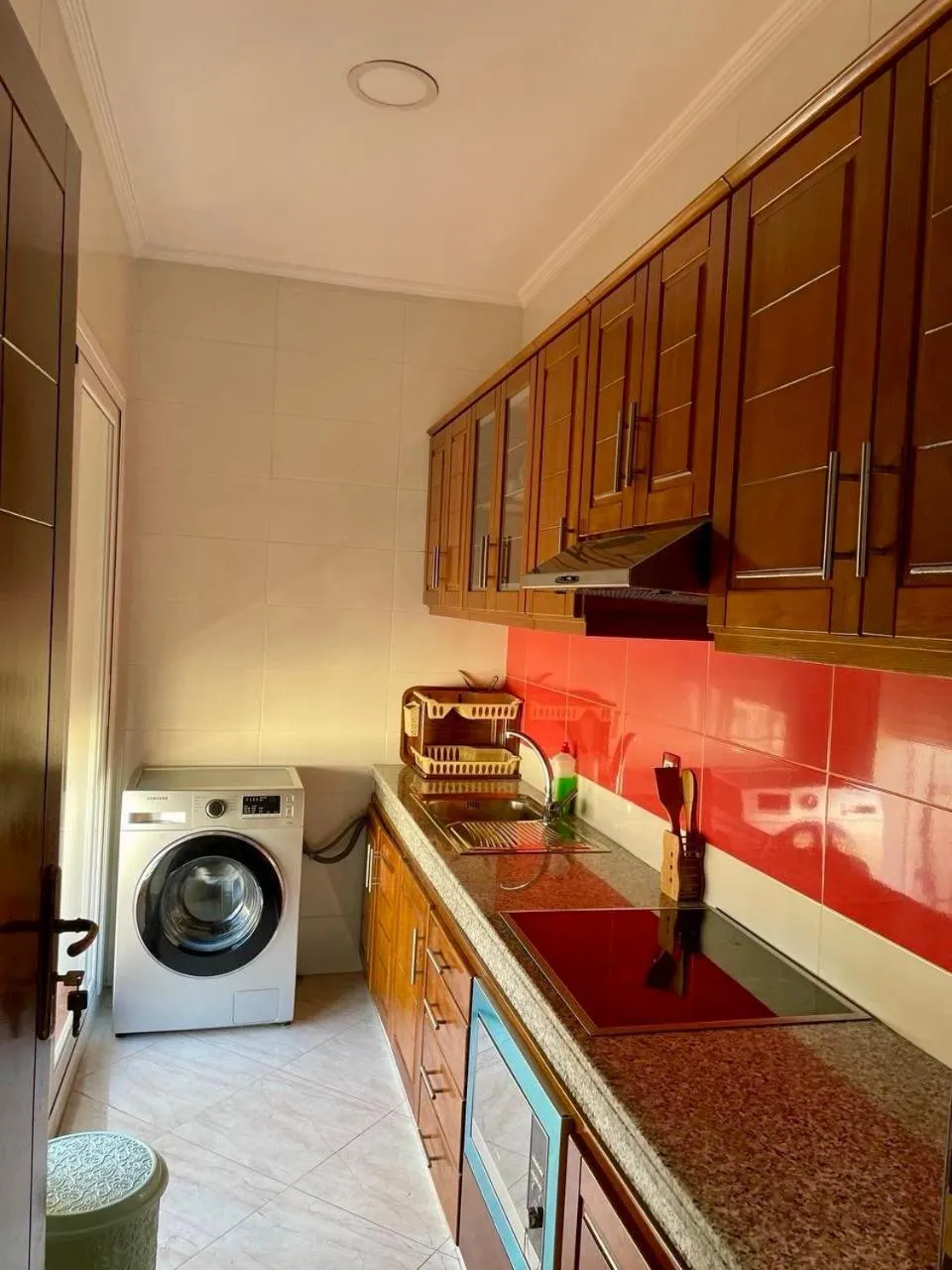 Kitchen or kitchenette in Appart Hotel Rania