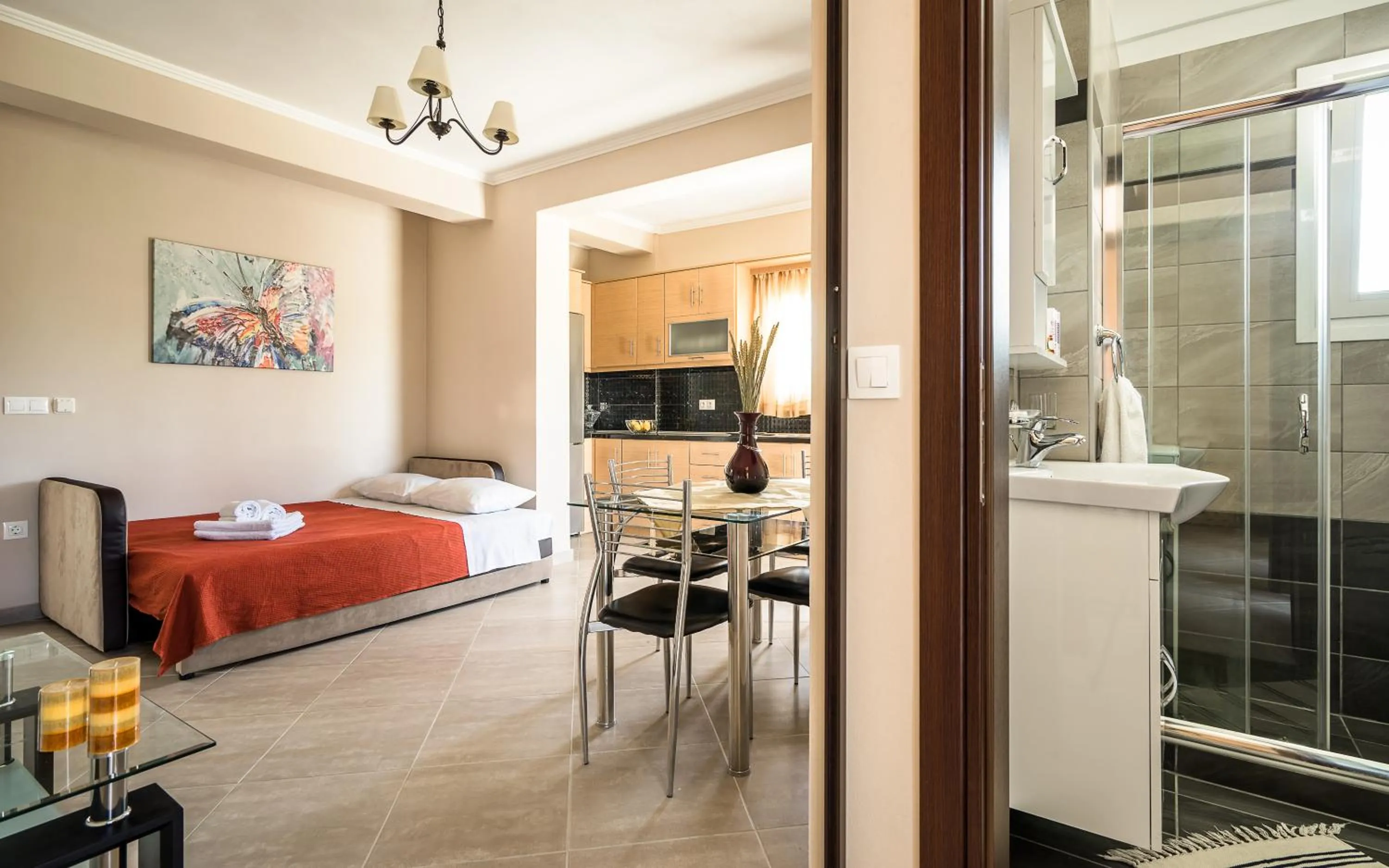 Bed in Emily Apartments