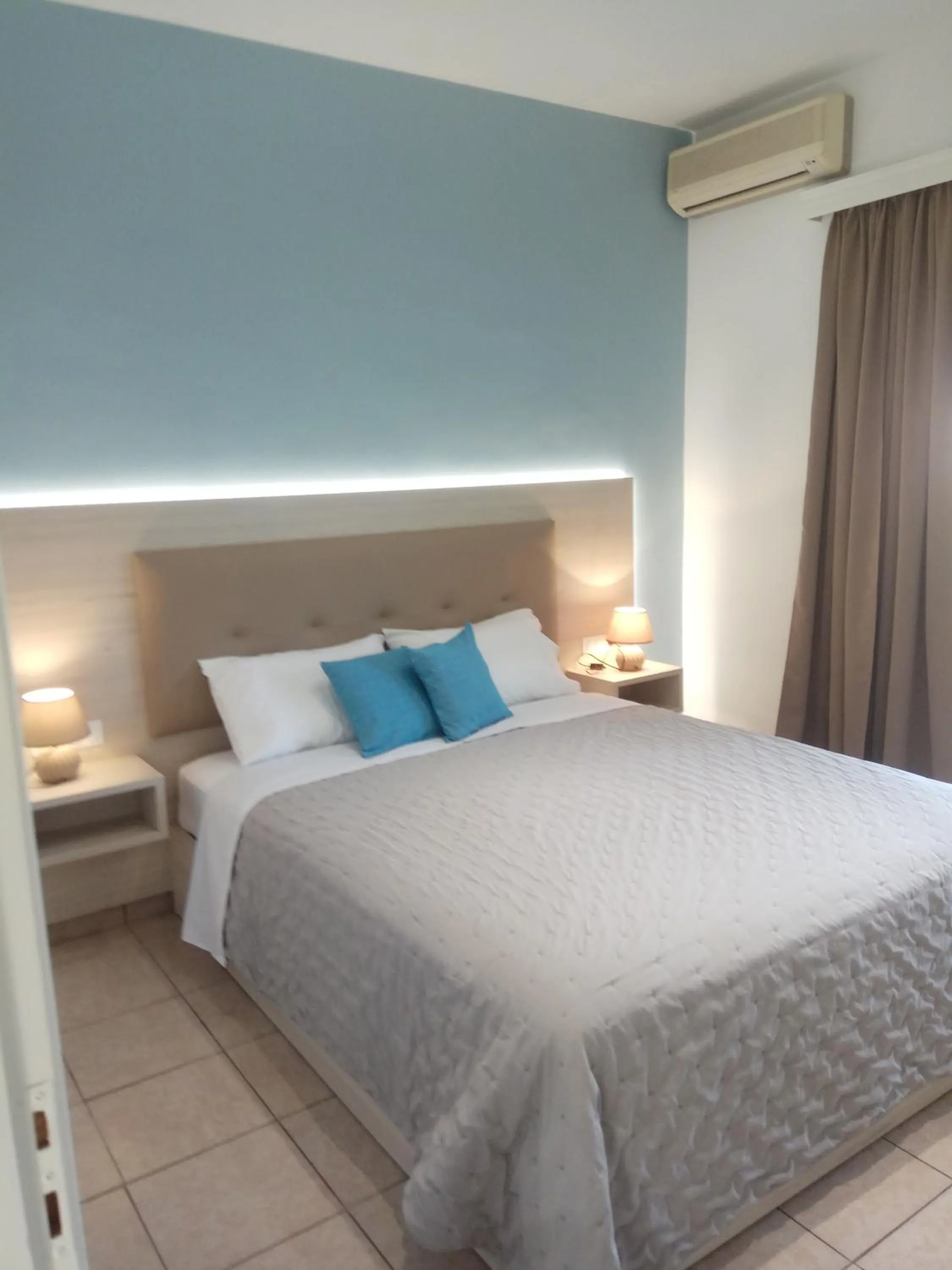 Bed in Stegna Bay Apartment