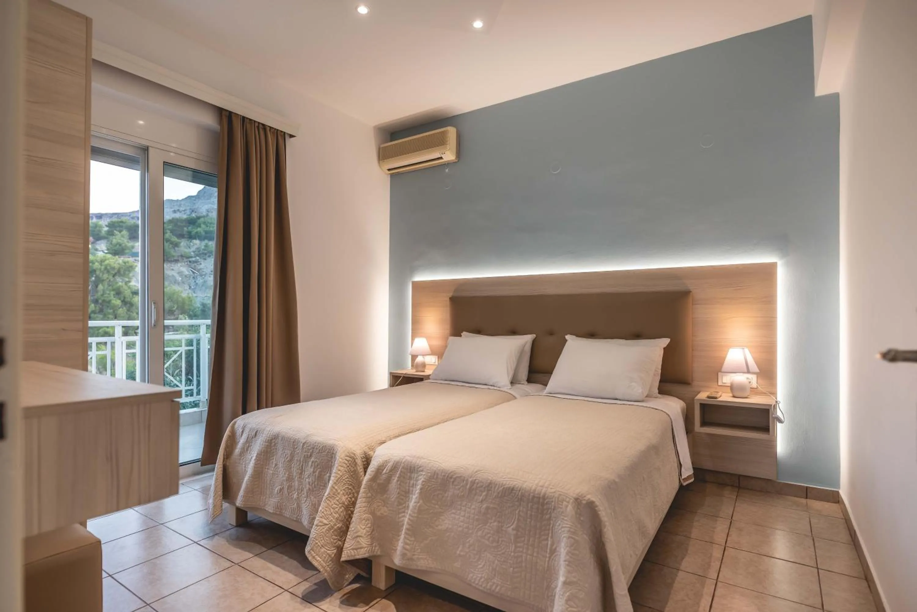 Bed in Stegna Bay Apartment