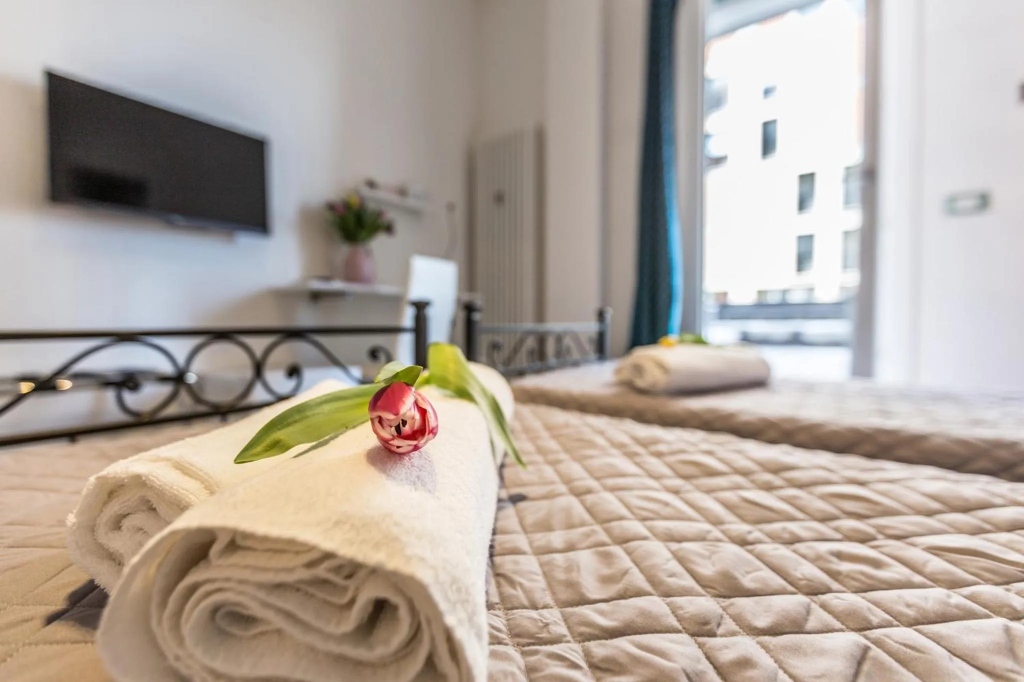 Bed in Central City Rooms