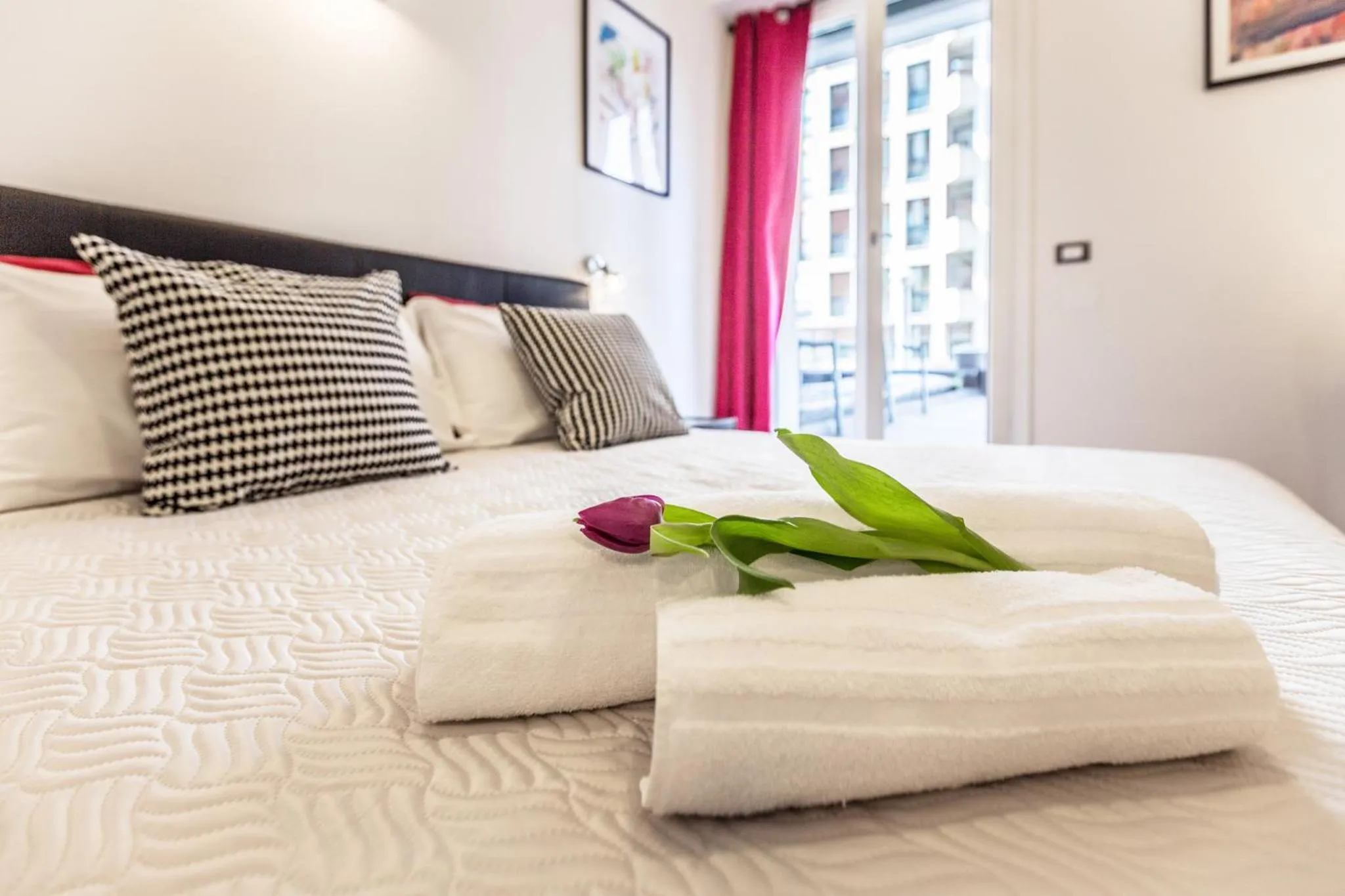 Bed in Central City Rooms