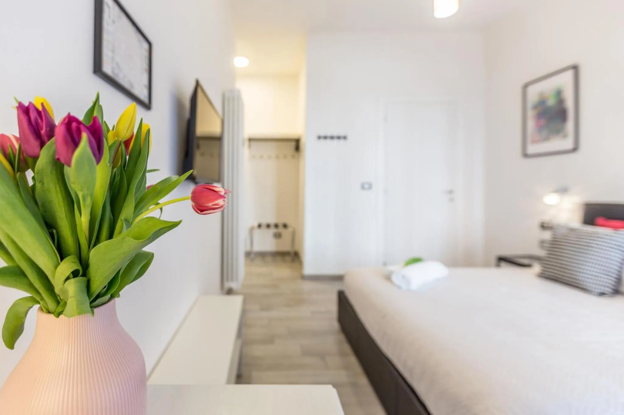 Bed in Central City Rooms