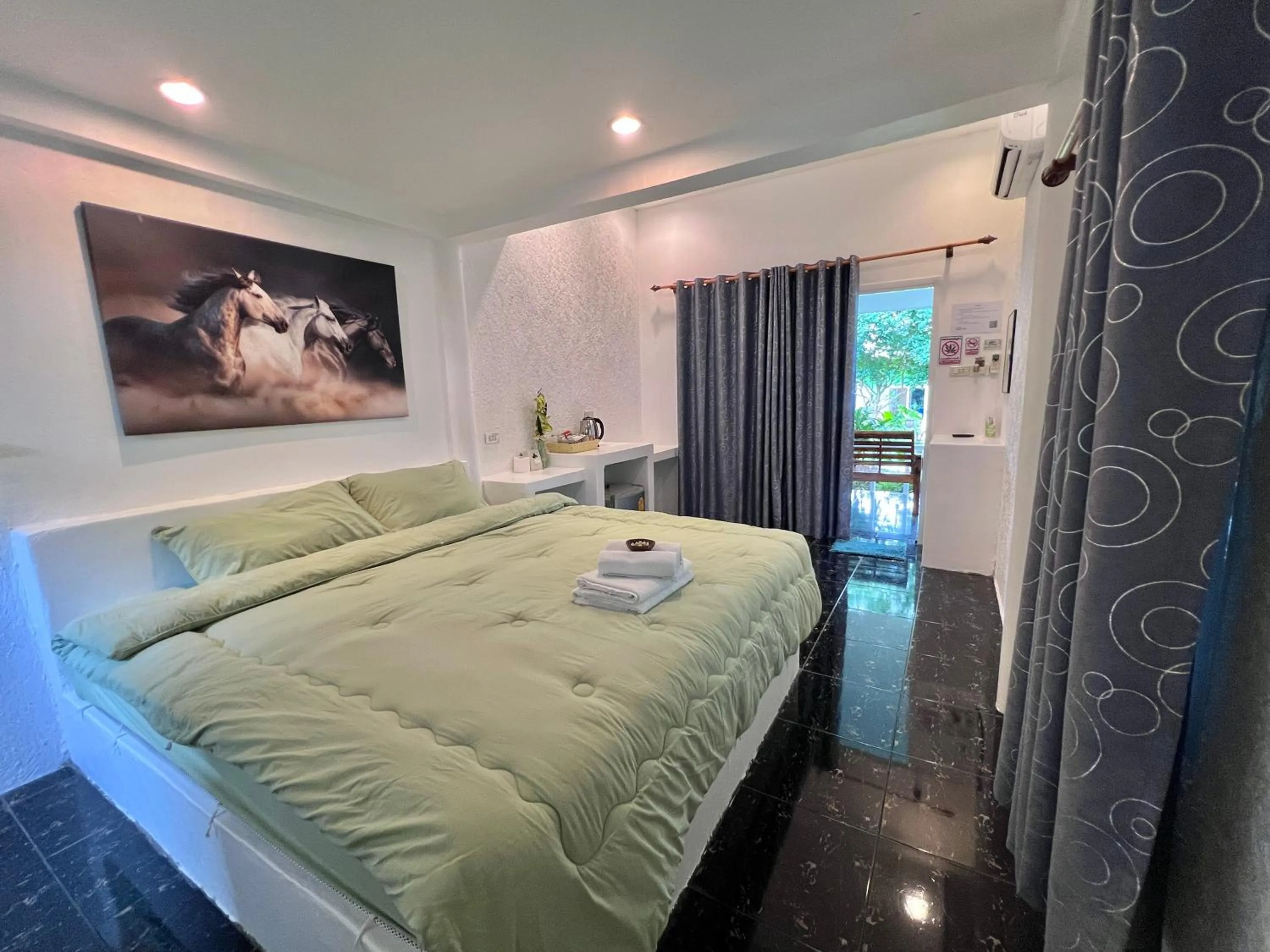 Bed in The Green Resort