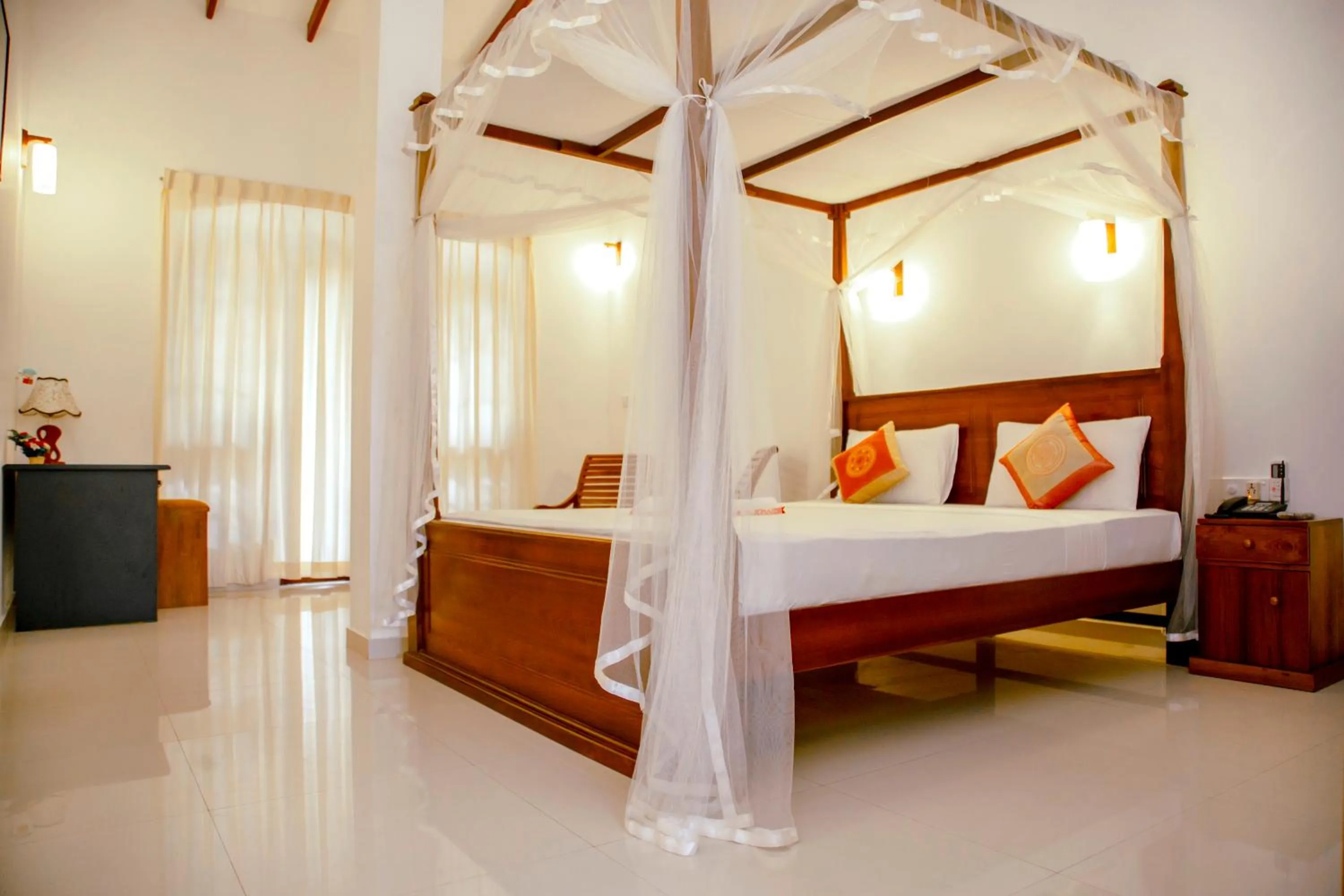 Bedroom, Bed in Prince Beach Hotel Bentota