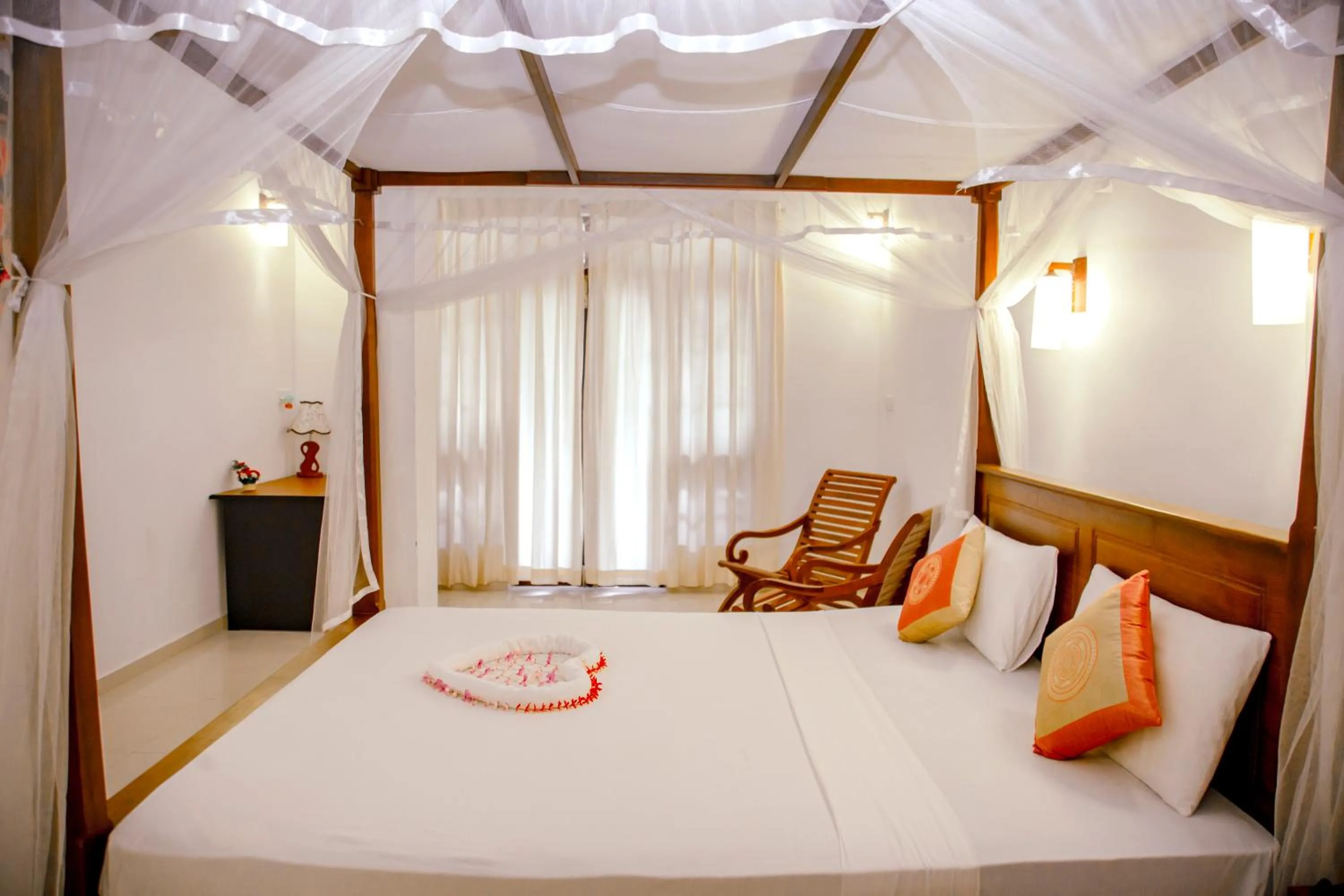 Bedroom, Bed in Prince Beach Hotel Bentota