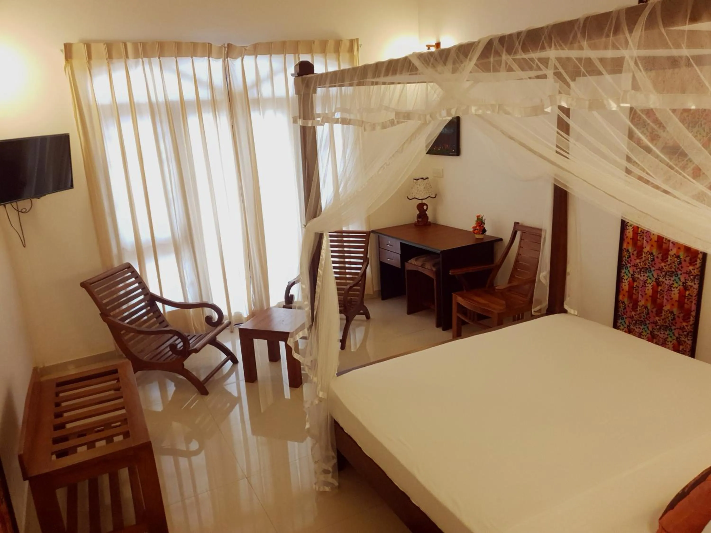 Bedroom, Bed in Prince Beach Hotel Bentota