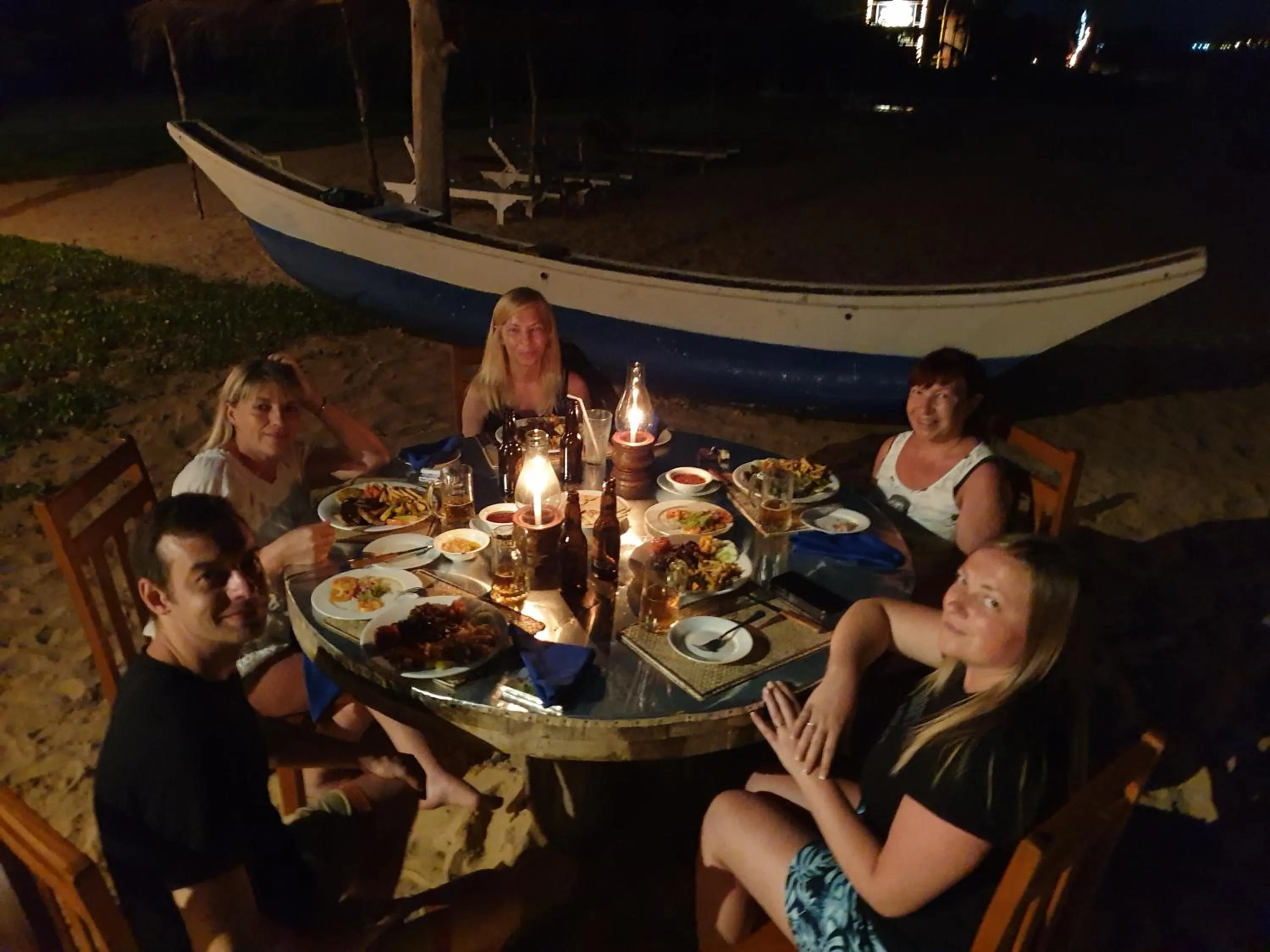 Dinner in Prince Beach Hotel Bentota