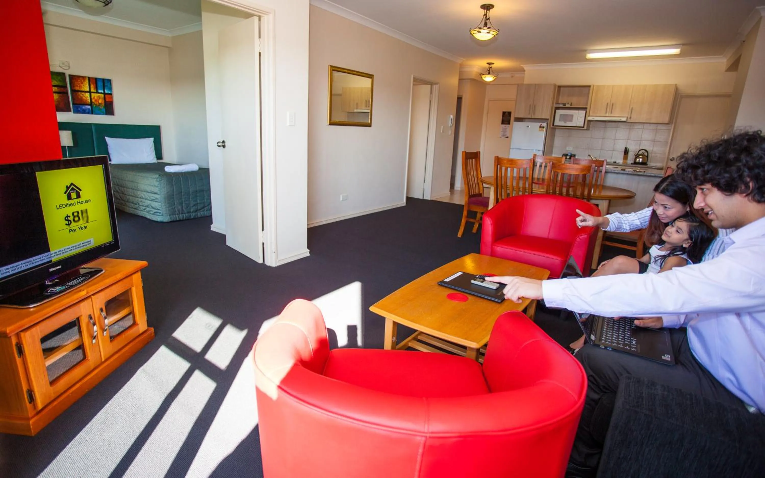Living room in Starwest Apartments Alderney On Hay