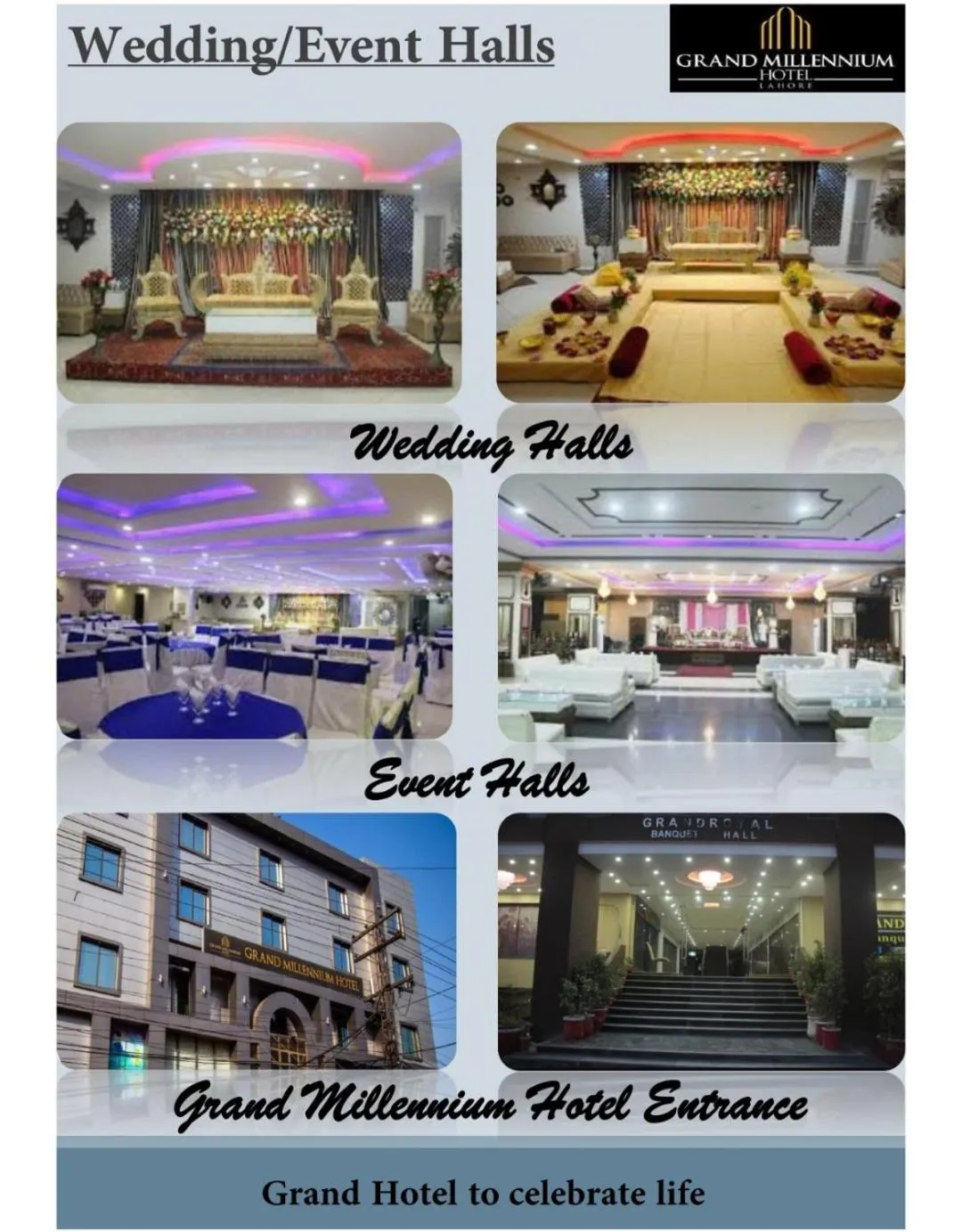 Text overlay in Grand Millennium Hotel