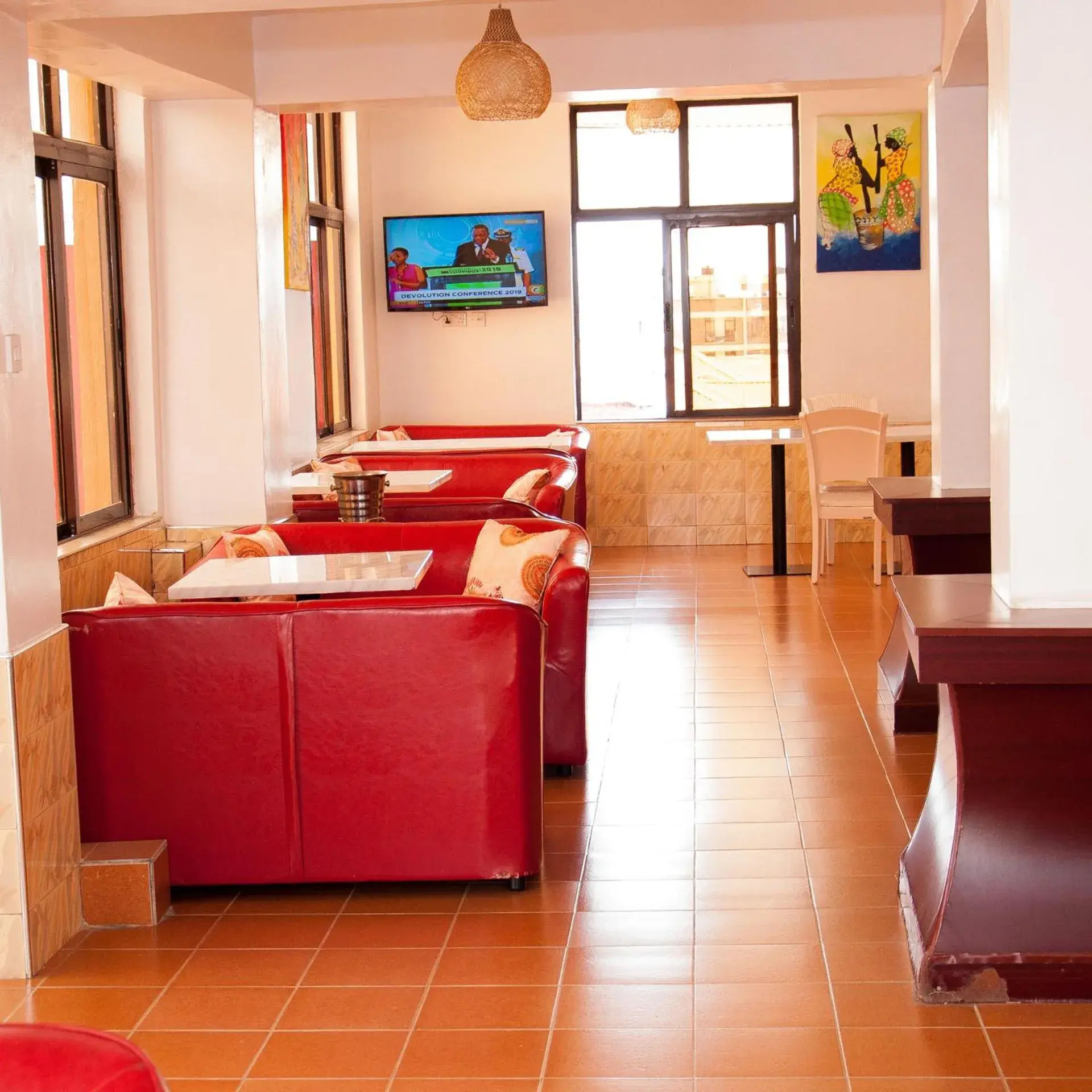 Communal lounge/ TV room, Bed in Easy Hotel Kenya Communal lounge/ TV room, Bed in Easy Hotel Kenya