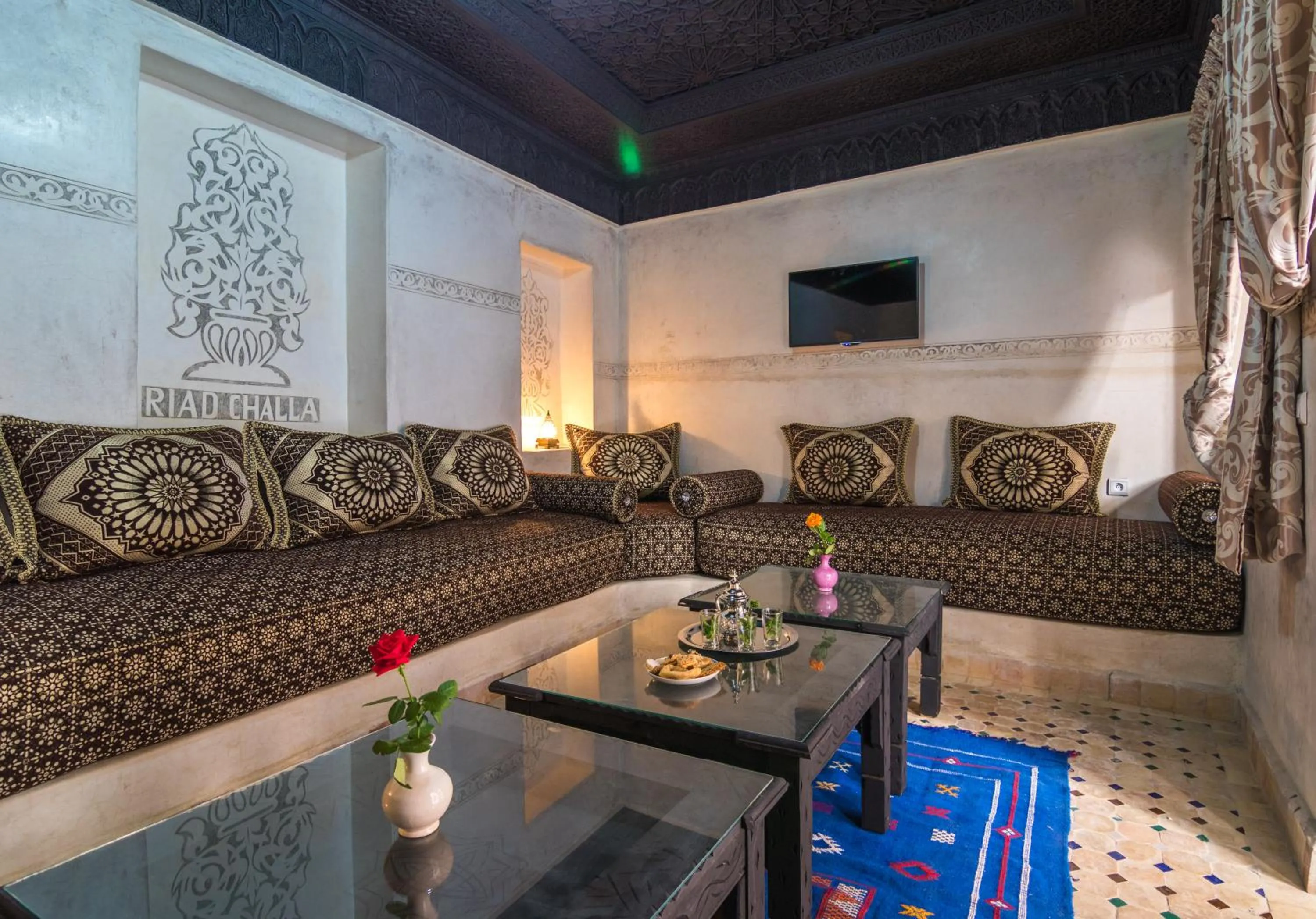 Living room in Riad Challa Hotel & Spa