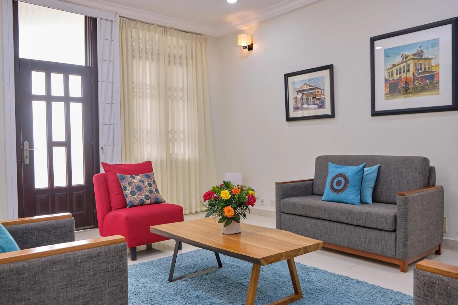 Living room in The Highbridge Guest Lodge