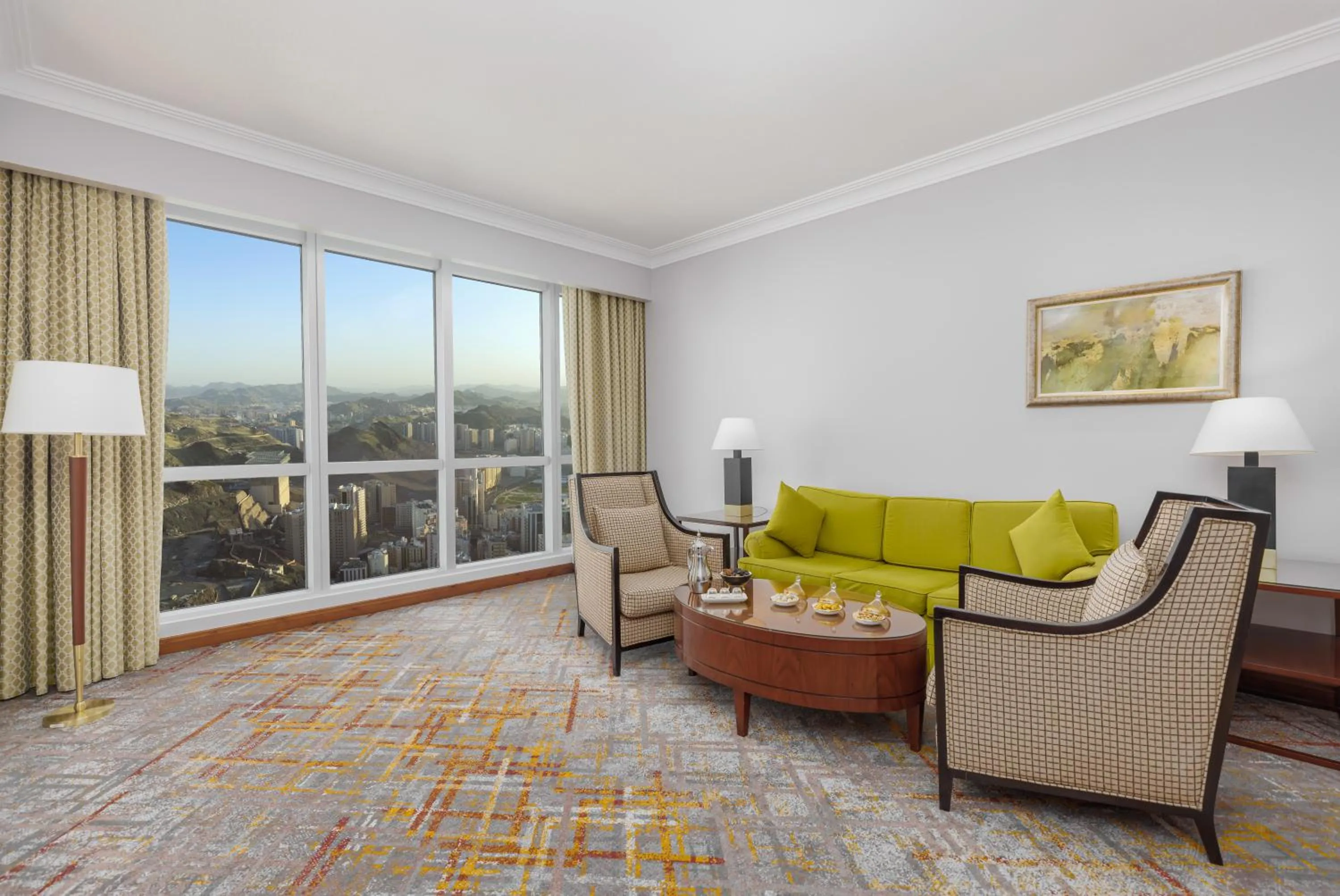 Living room in Swissotel Al Maqam Makkah