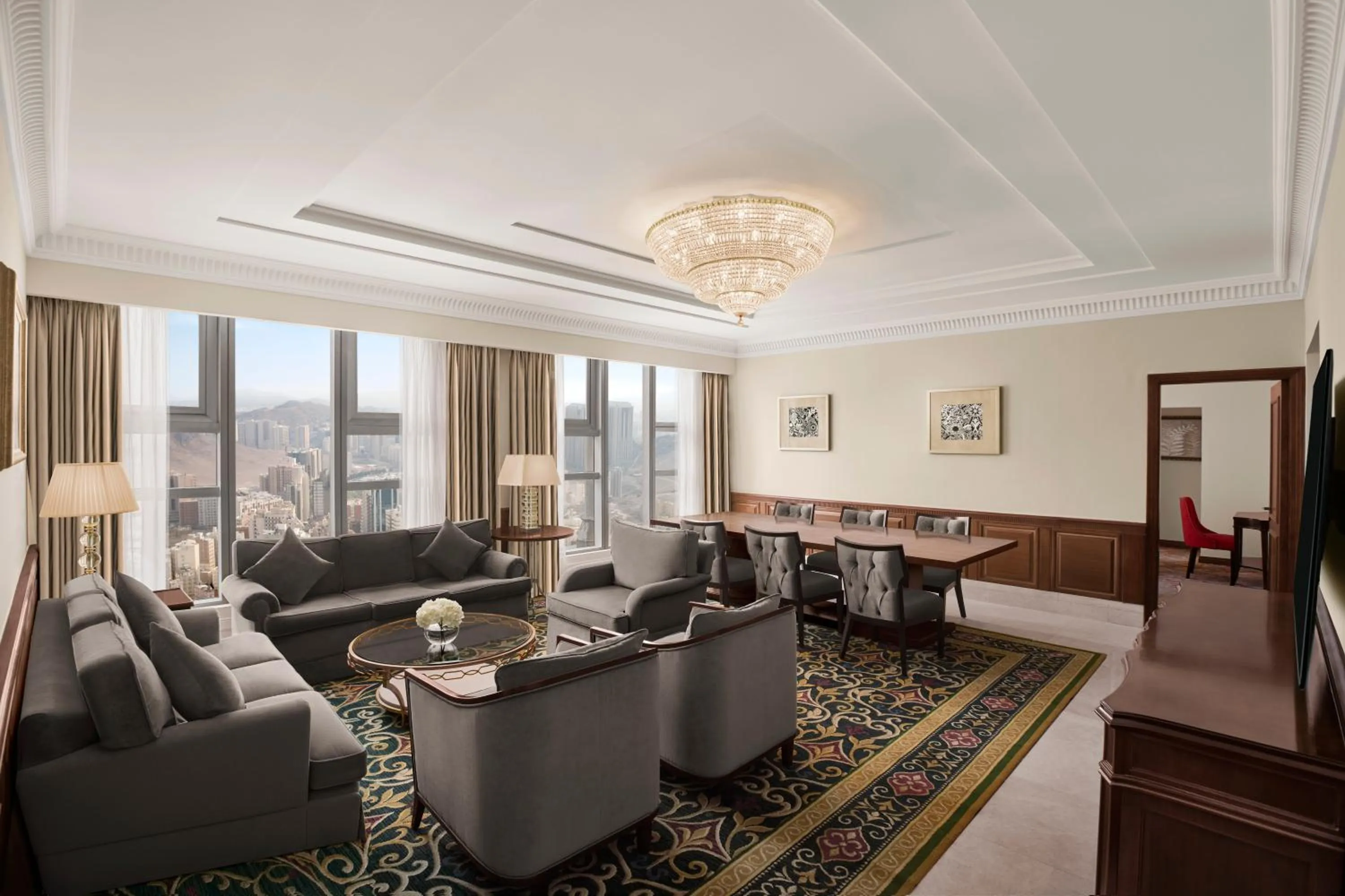 Living room in Swissotel Al Maqam Makkah