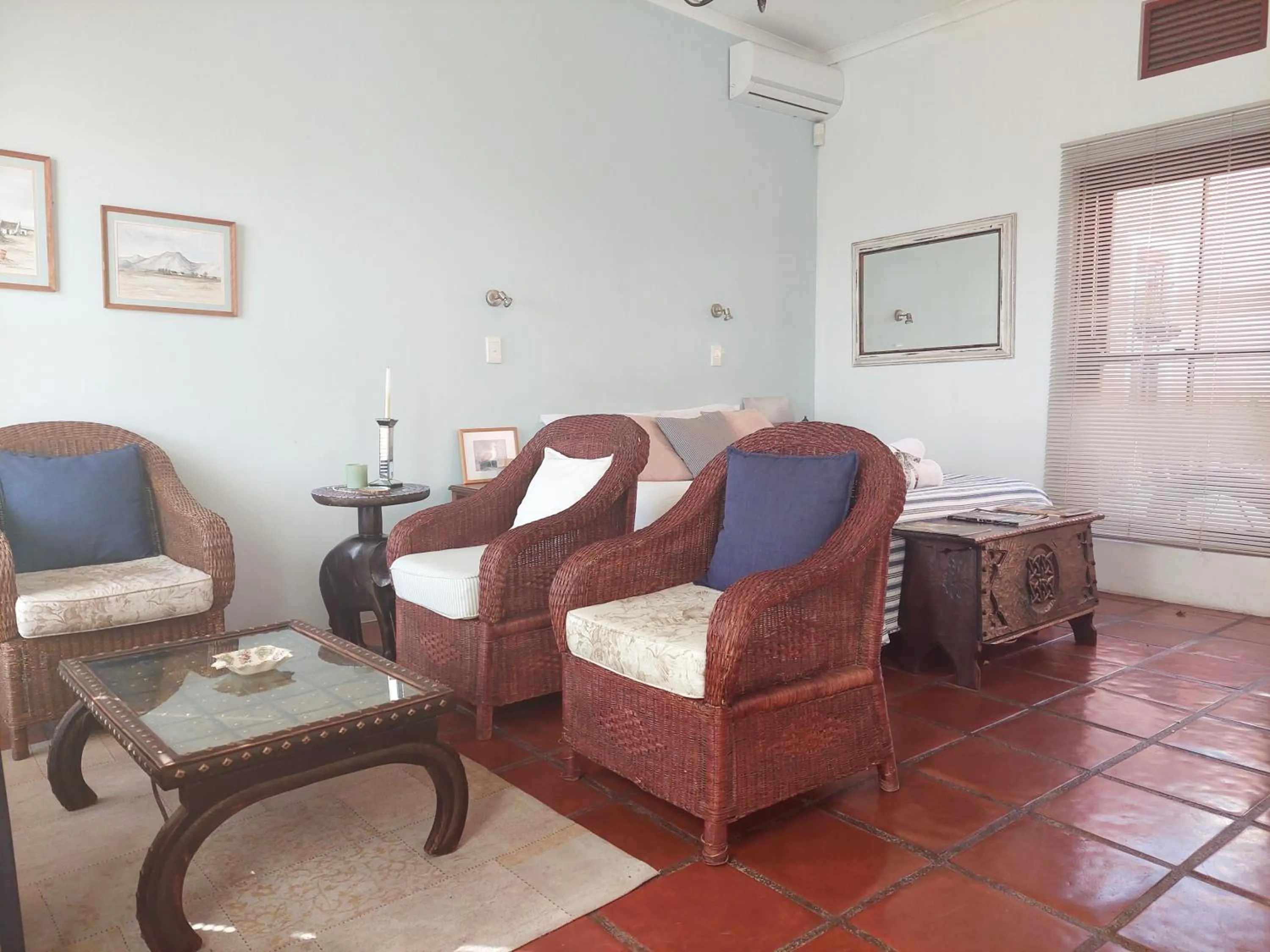 Seating area in Langebaan Sea Cottages