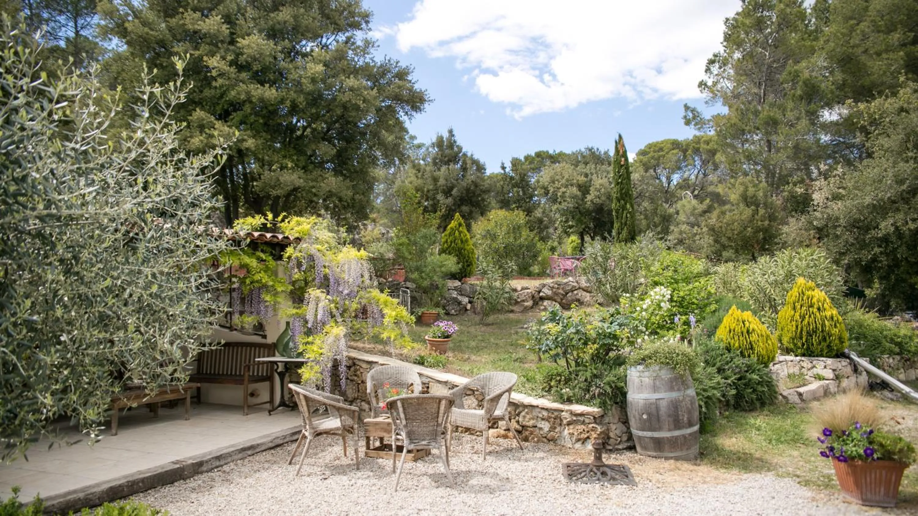Garden in Campagne de la source St Martin B&B