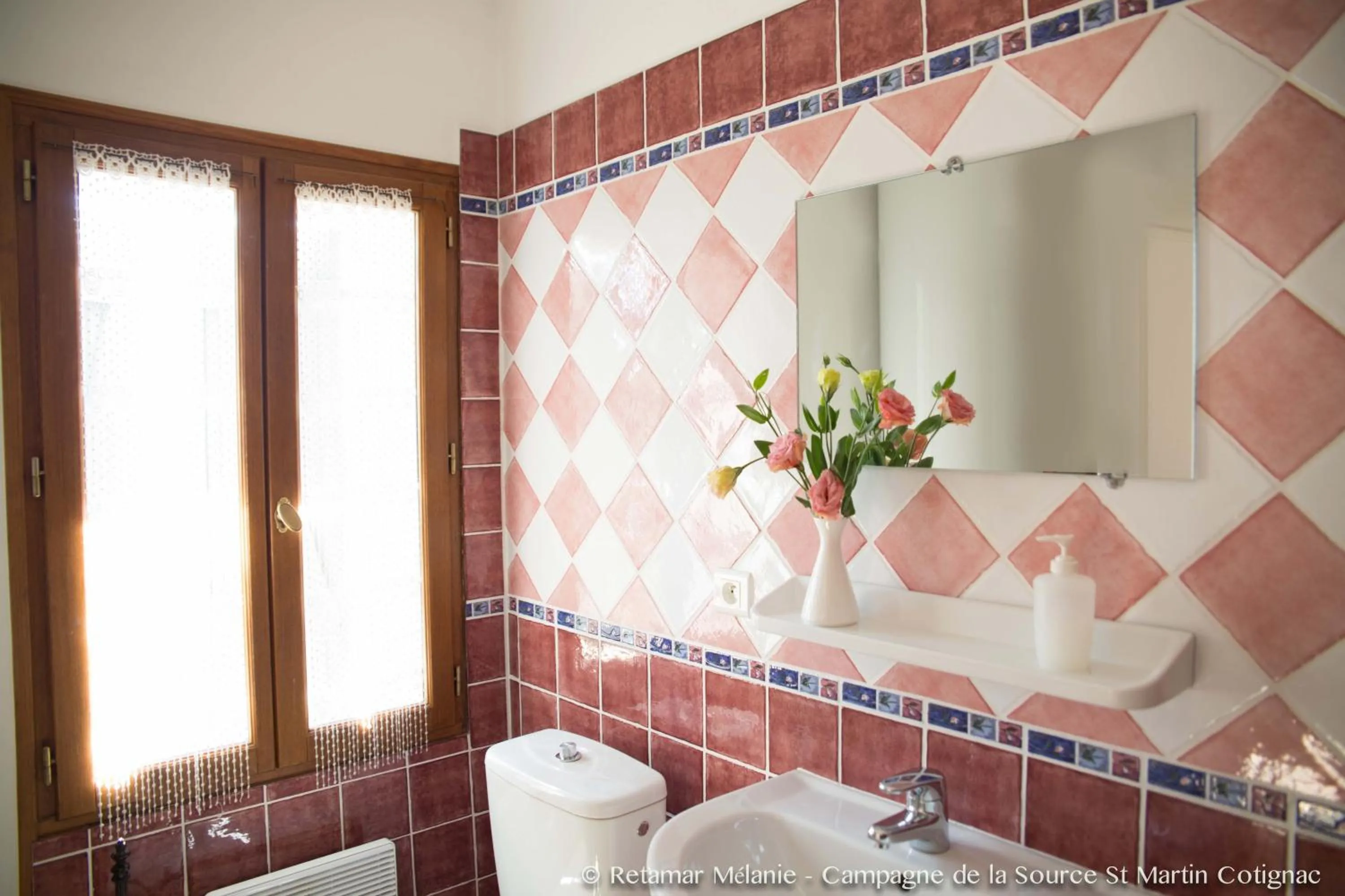 Bathroom in Campagne de la source St Martin B&B