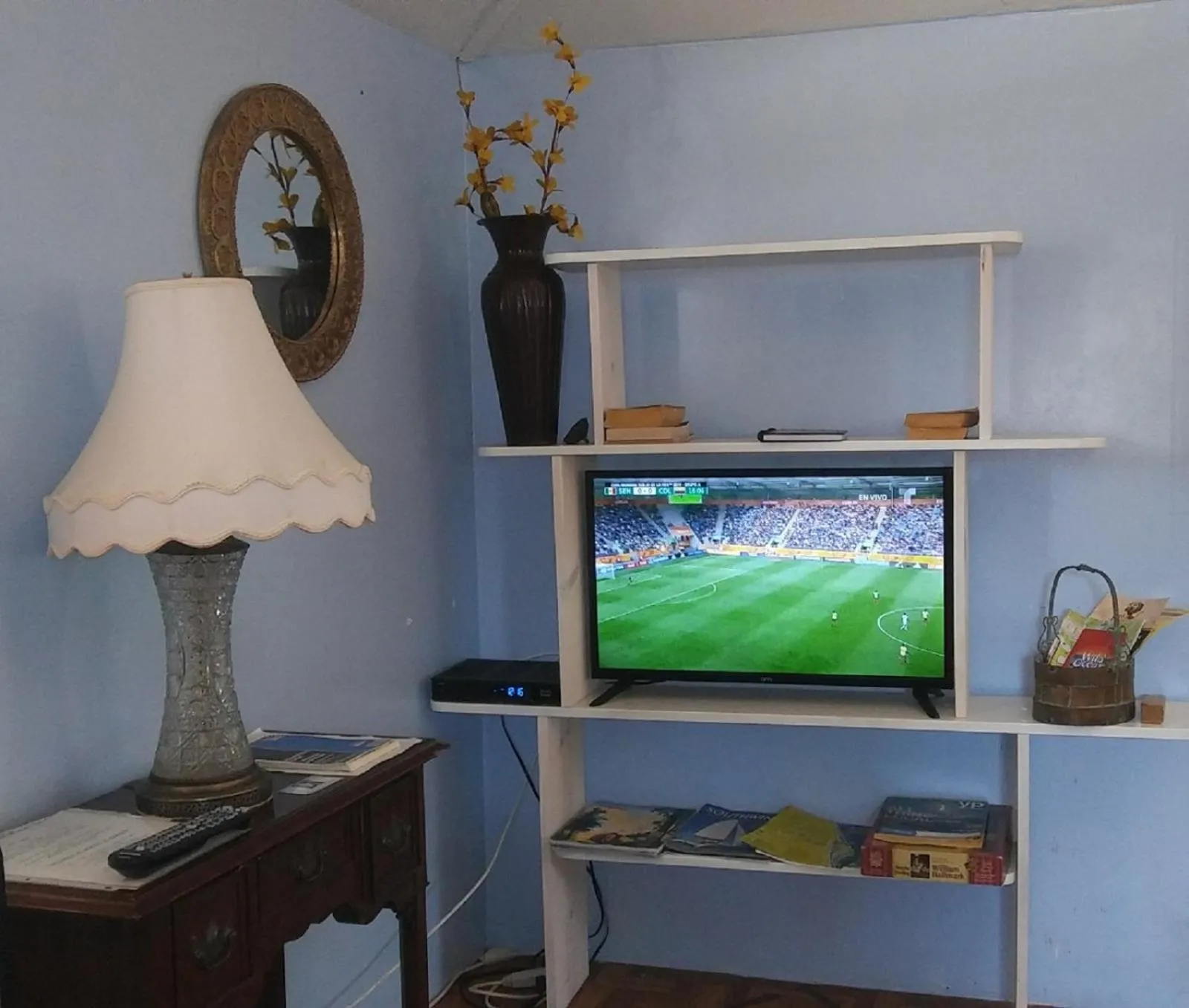 TV and multimedia in 1 Beige Cozy Bungalow or 1 White Cozy Efficiency Cottage in Titusville