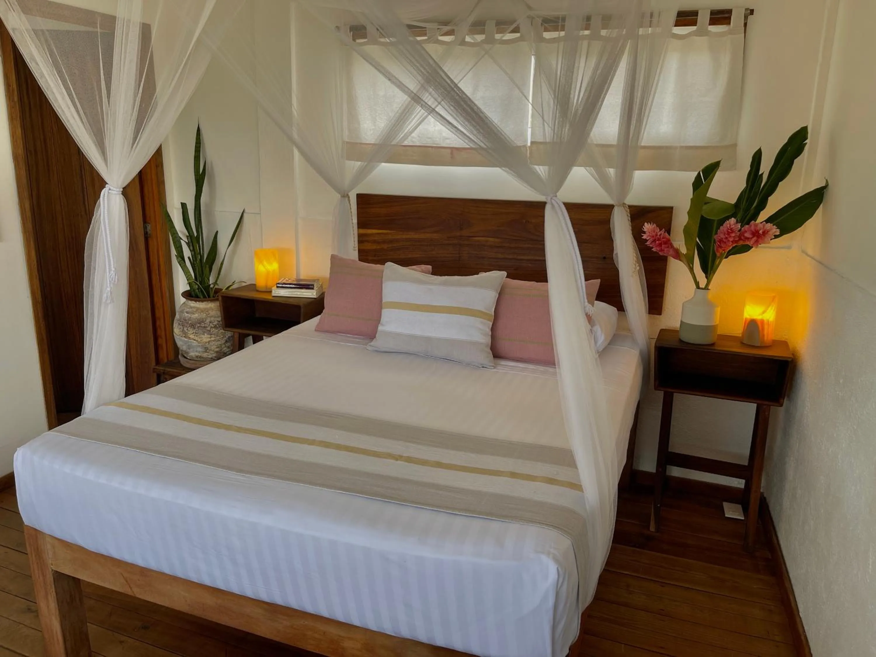 Bed in Hotel Casa Mixteca