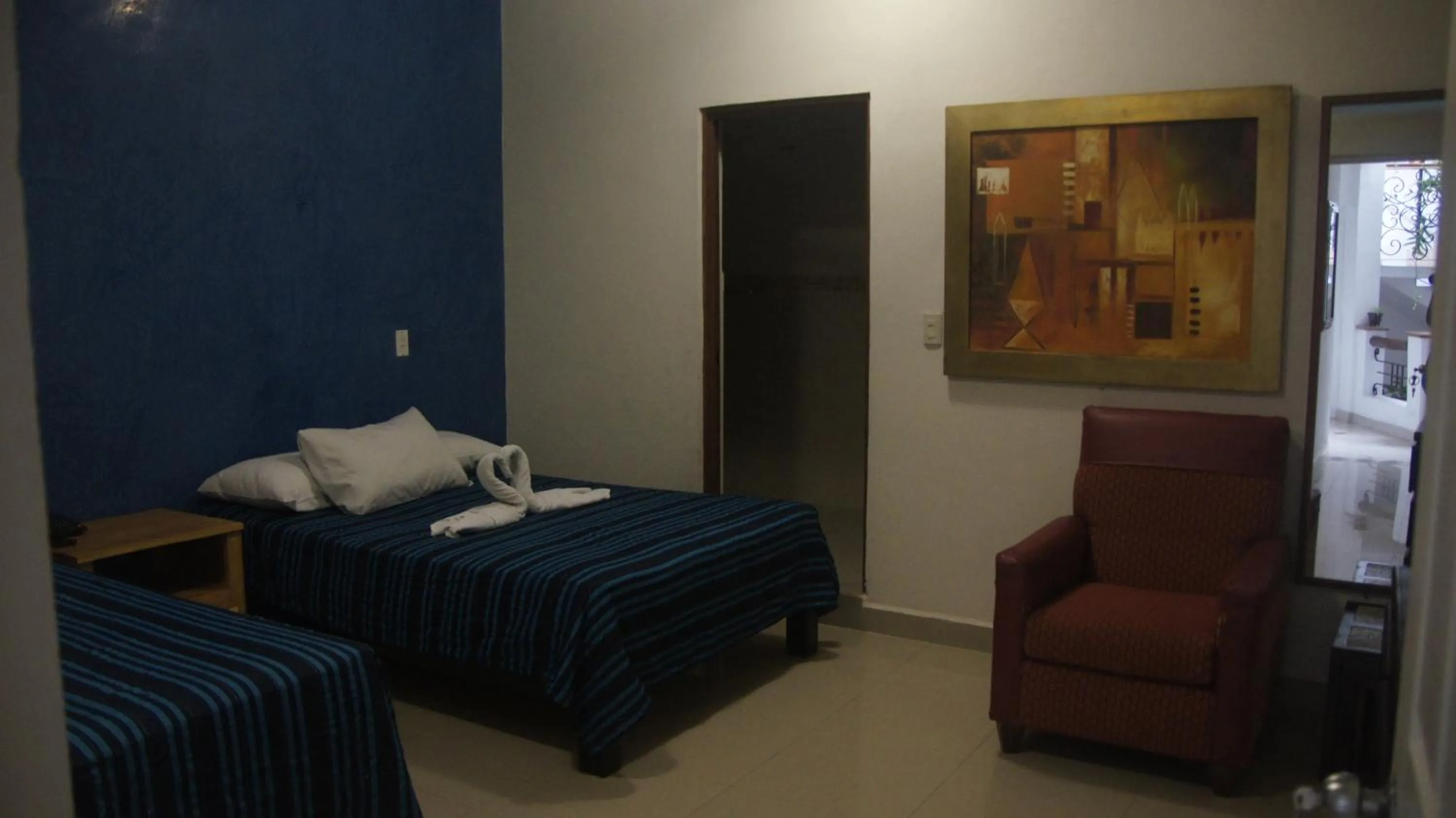 Bed in Casa del Parque Vallarta