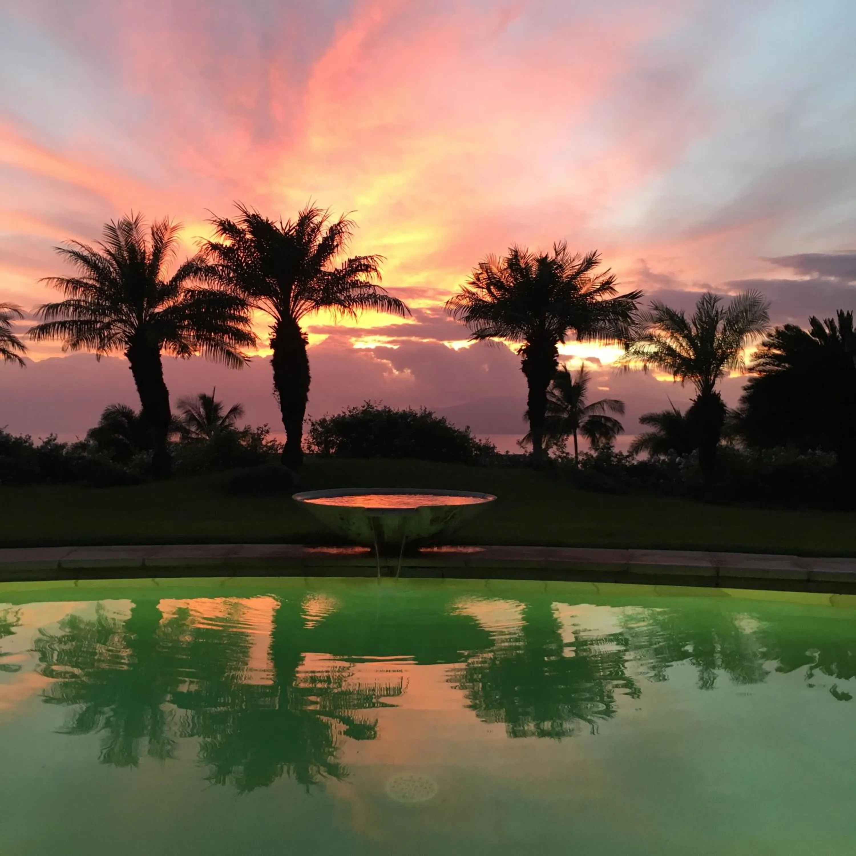 Pool view in Ho'oilo House