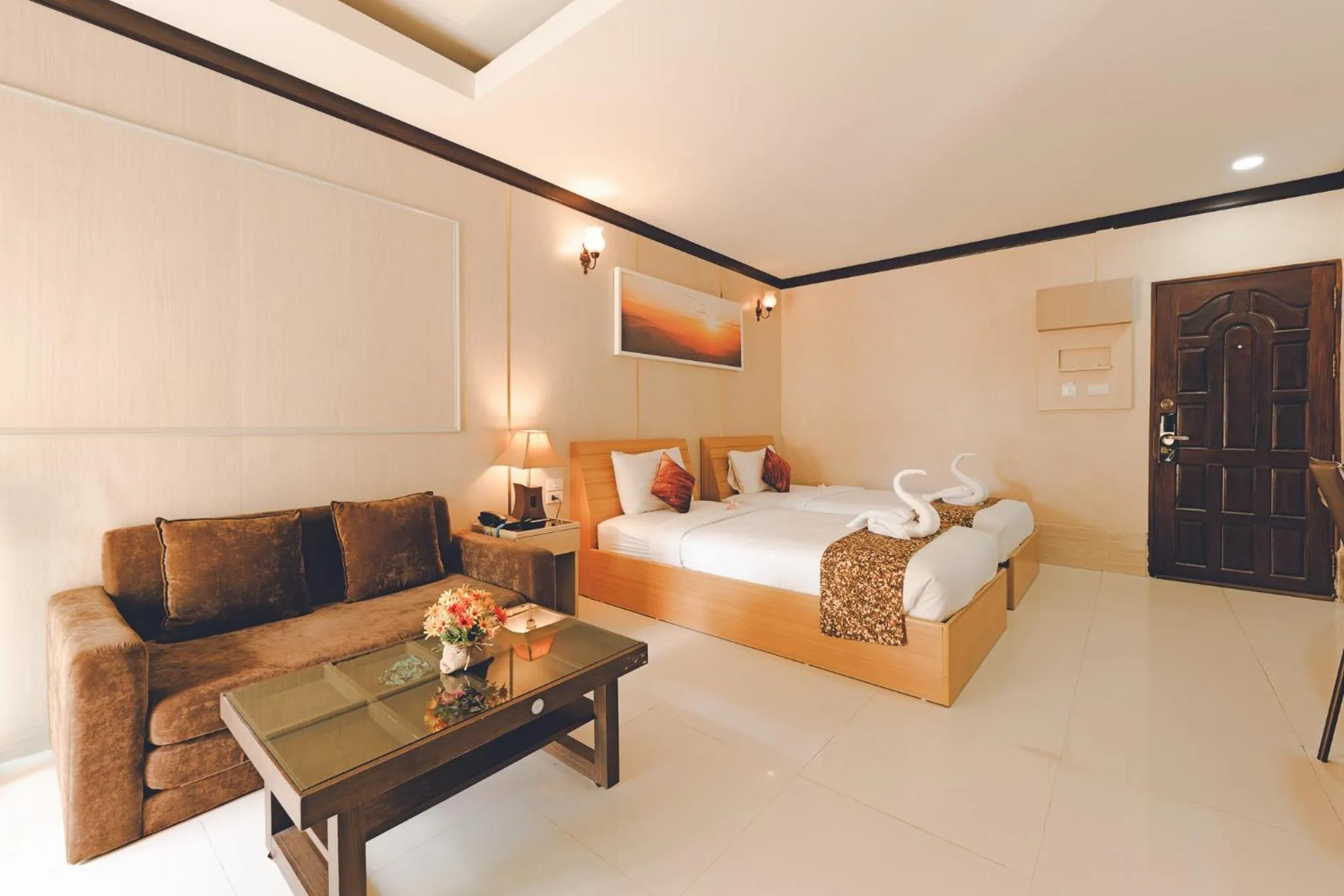 Bed in AU Place Hotel