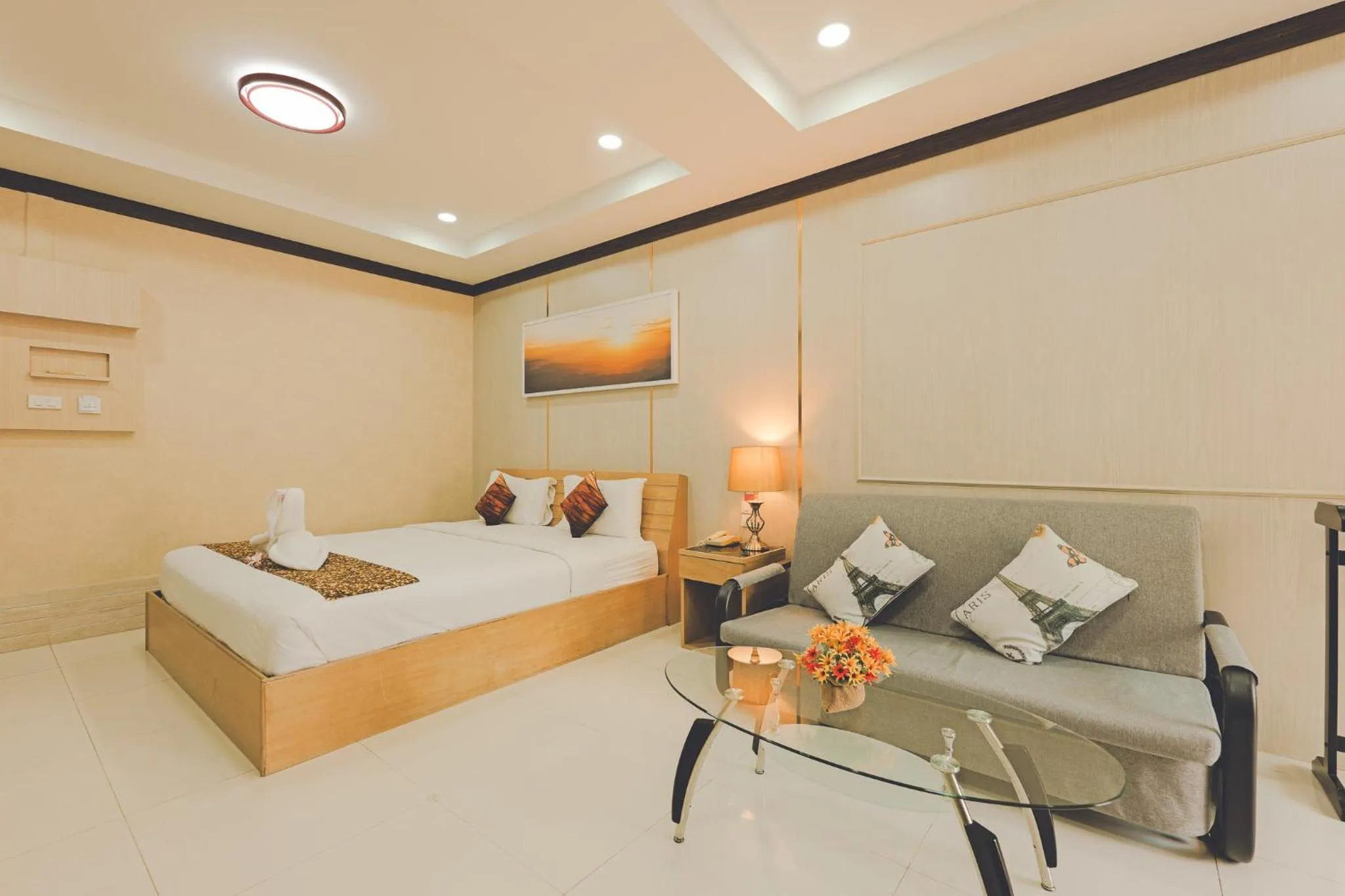 Bed in AU Place Hotel