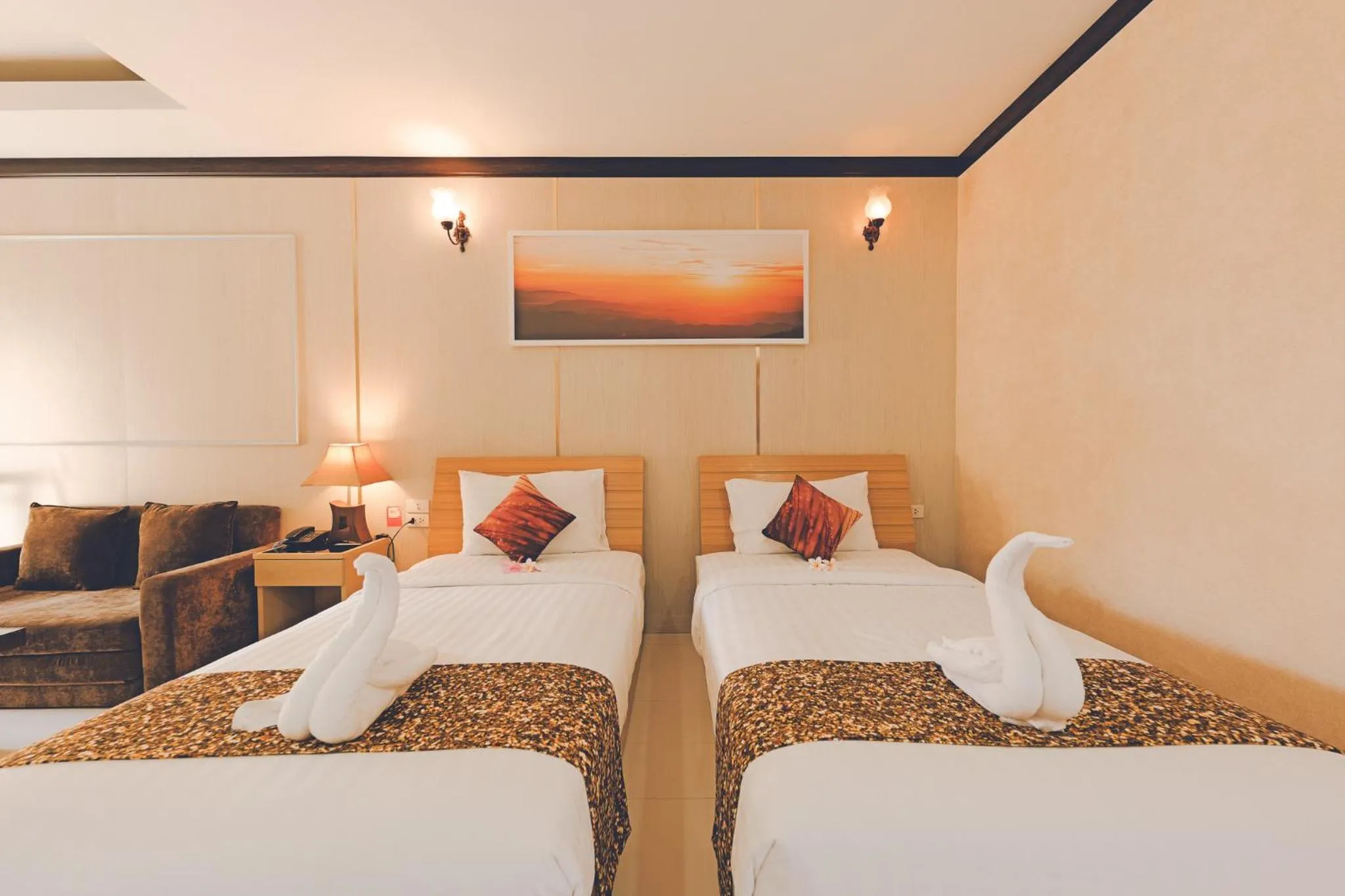 Bed in AU Place Hotel