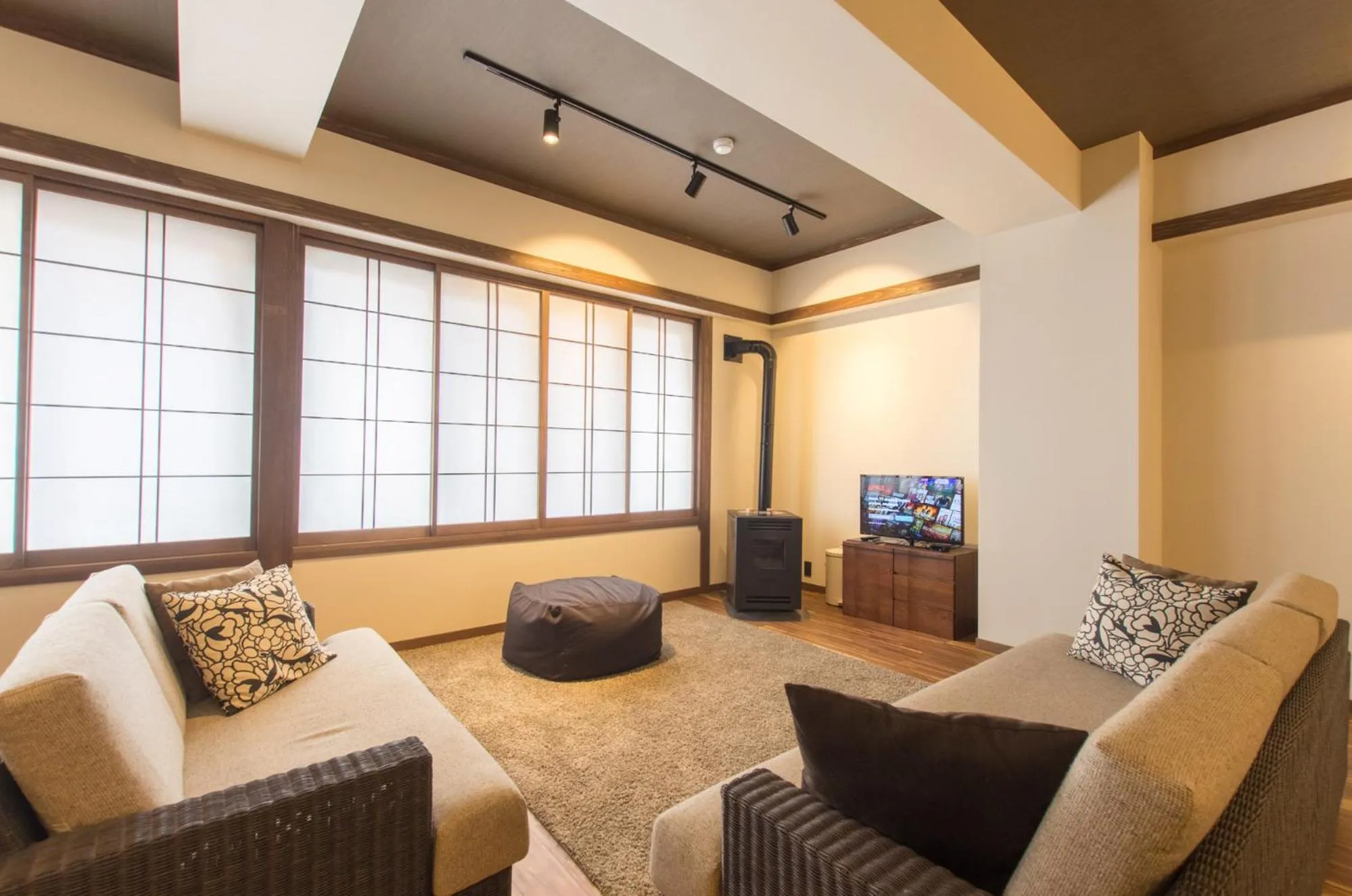 Living room in Tanuki Nozawa