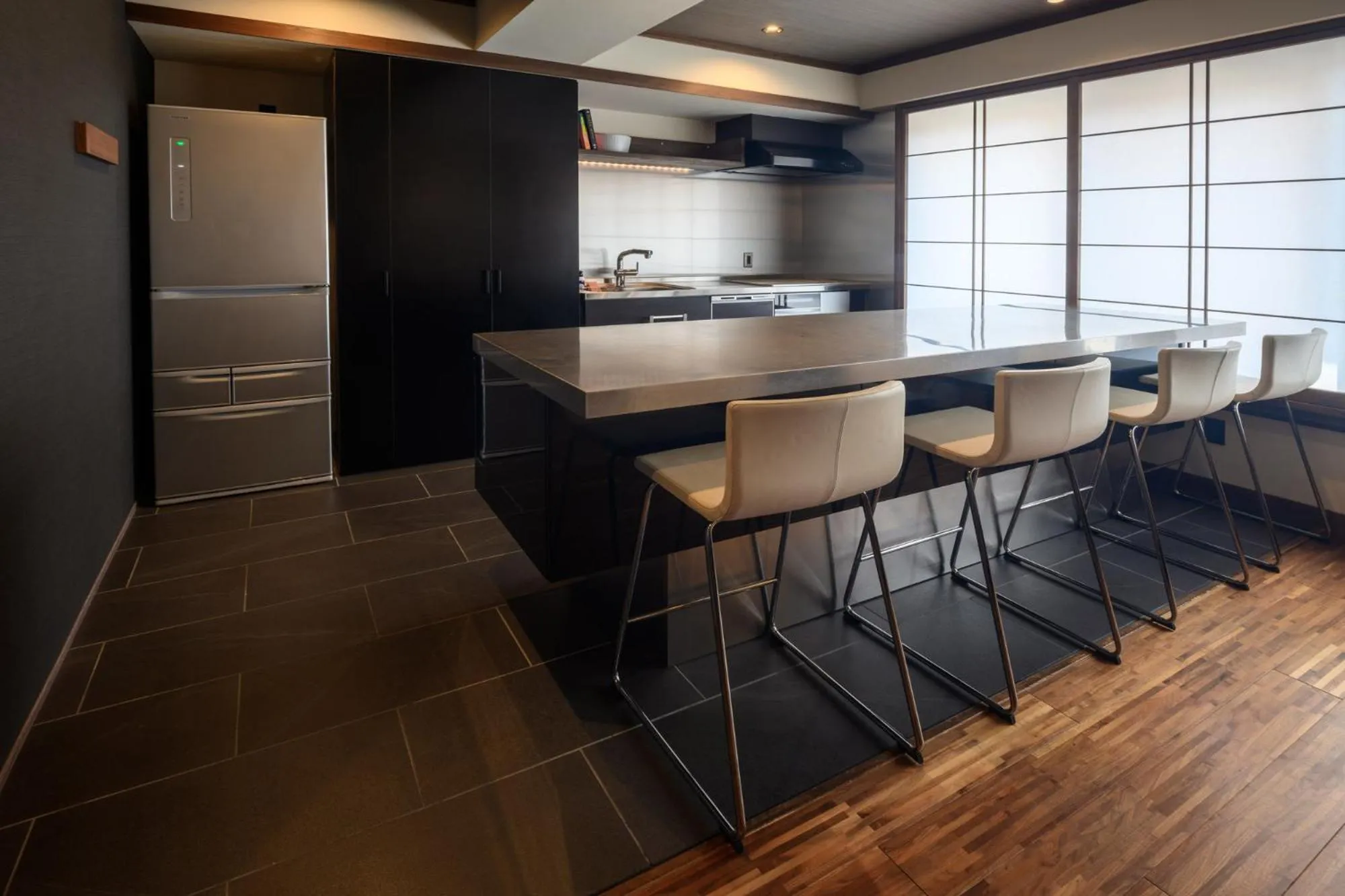 Kitchen or kitchenette in Tanuki Nozawa