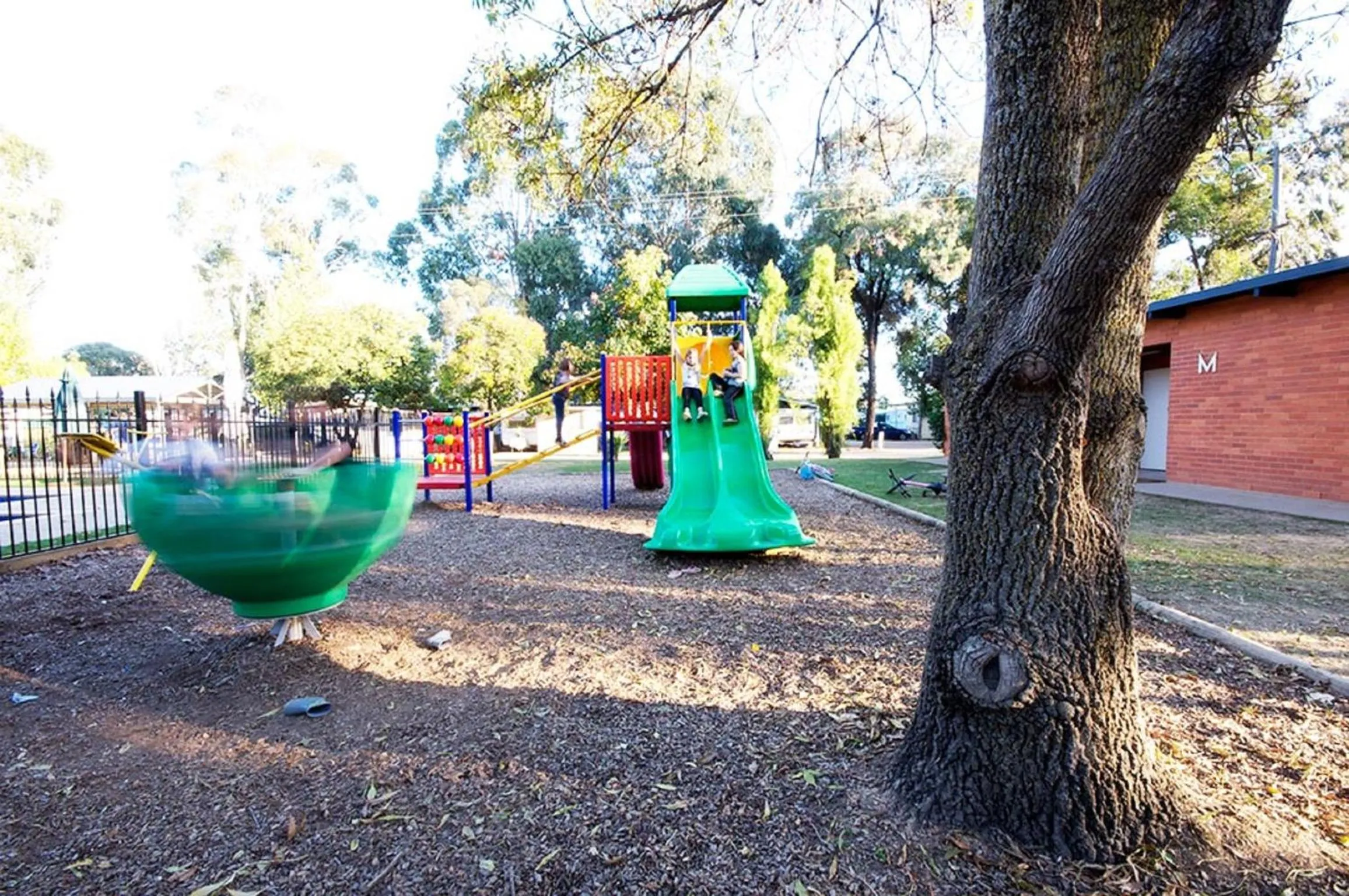 Children play ground in Nagambie Caravan Park & Motel