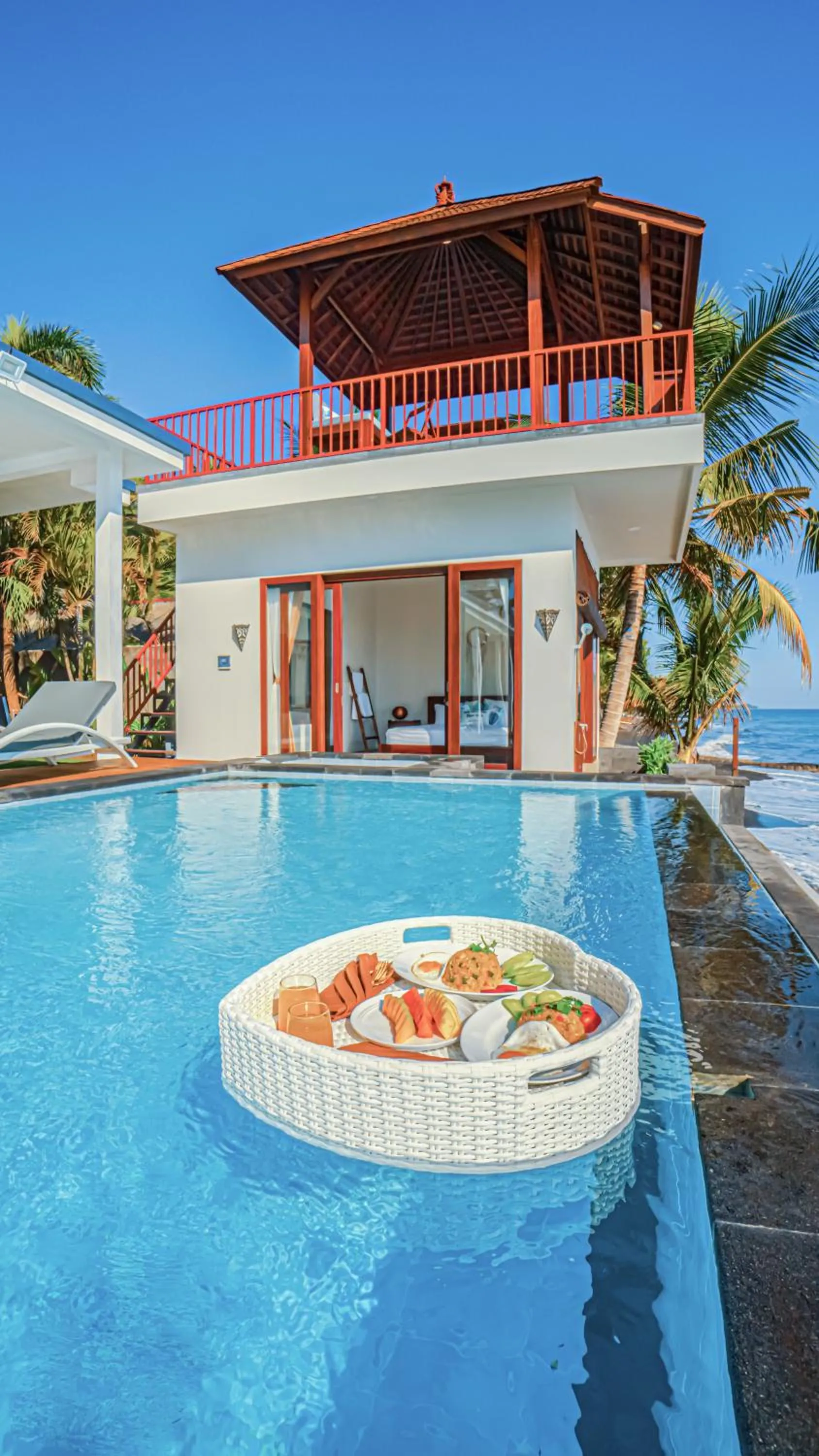 Patio in Air Sanih Beach Villa