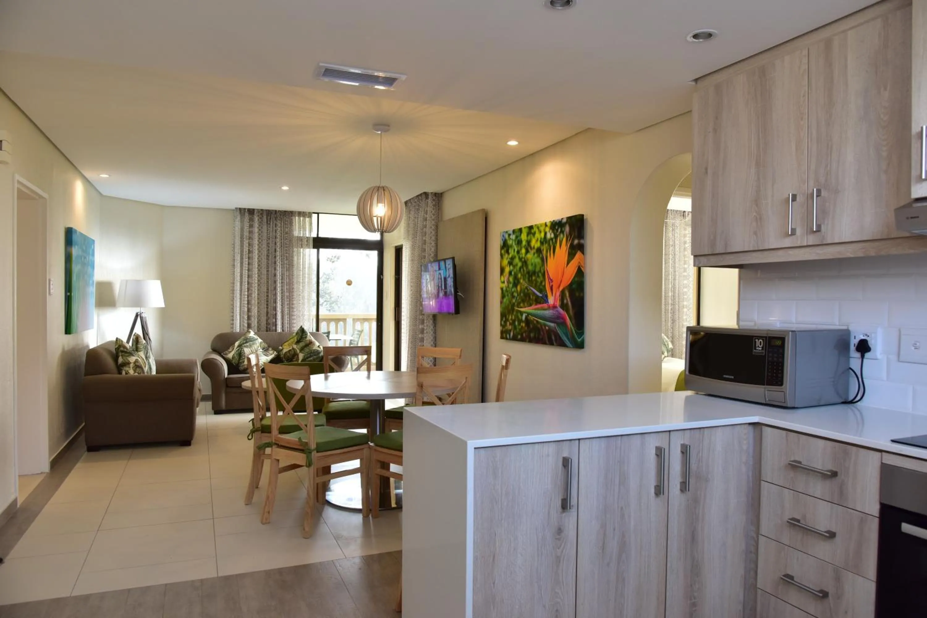Living room in La Lucia Sands Beach Resort