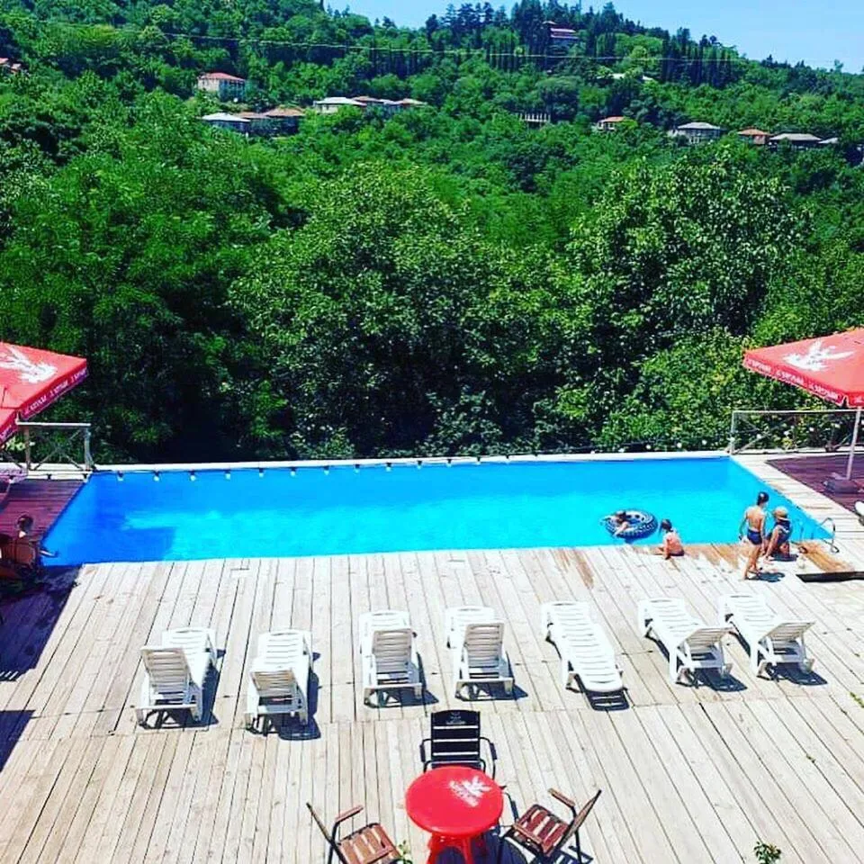 Pool view in Guest House Marani