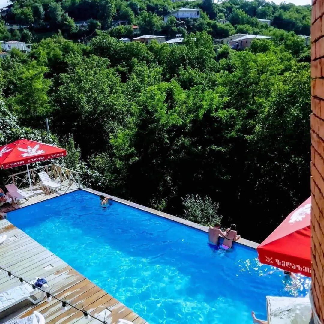 Pool view in Guest House Marani