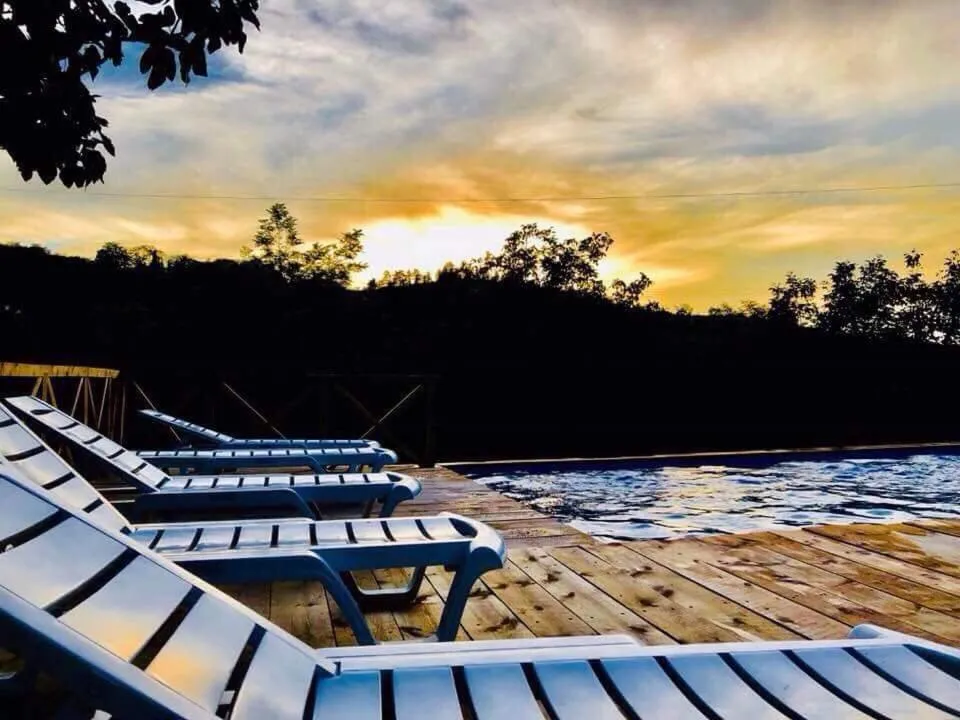 Sunset in Guest House Marani