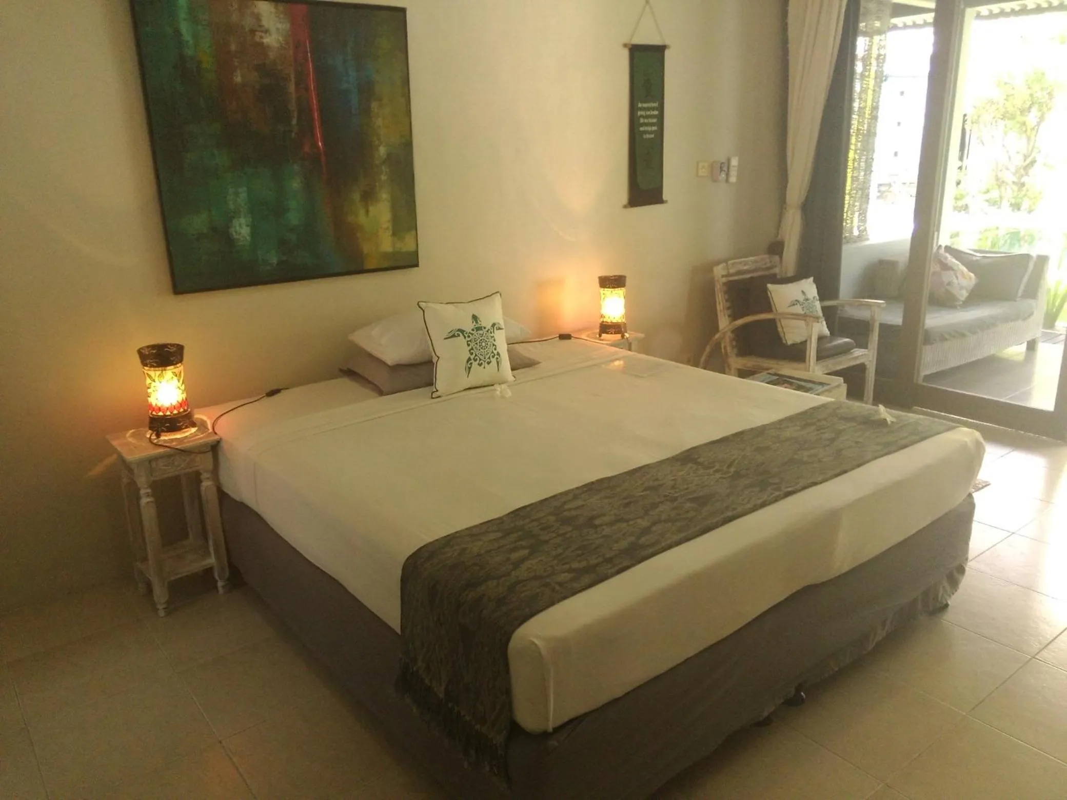 Bed in Aquaria Eco Resort