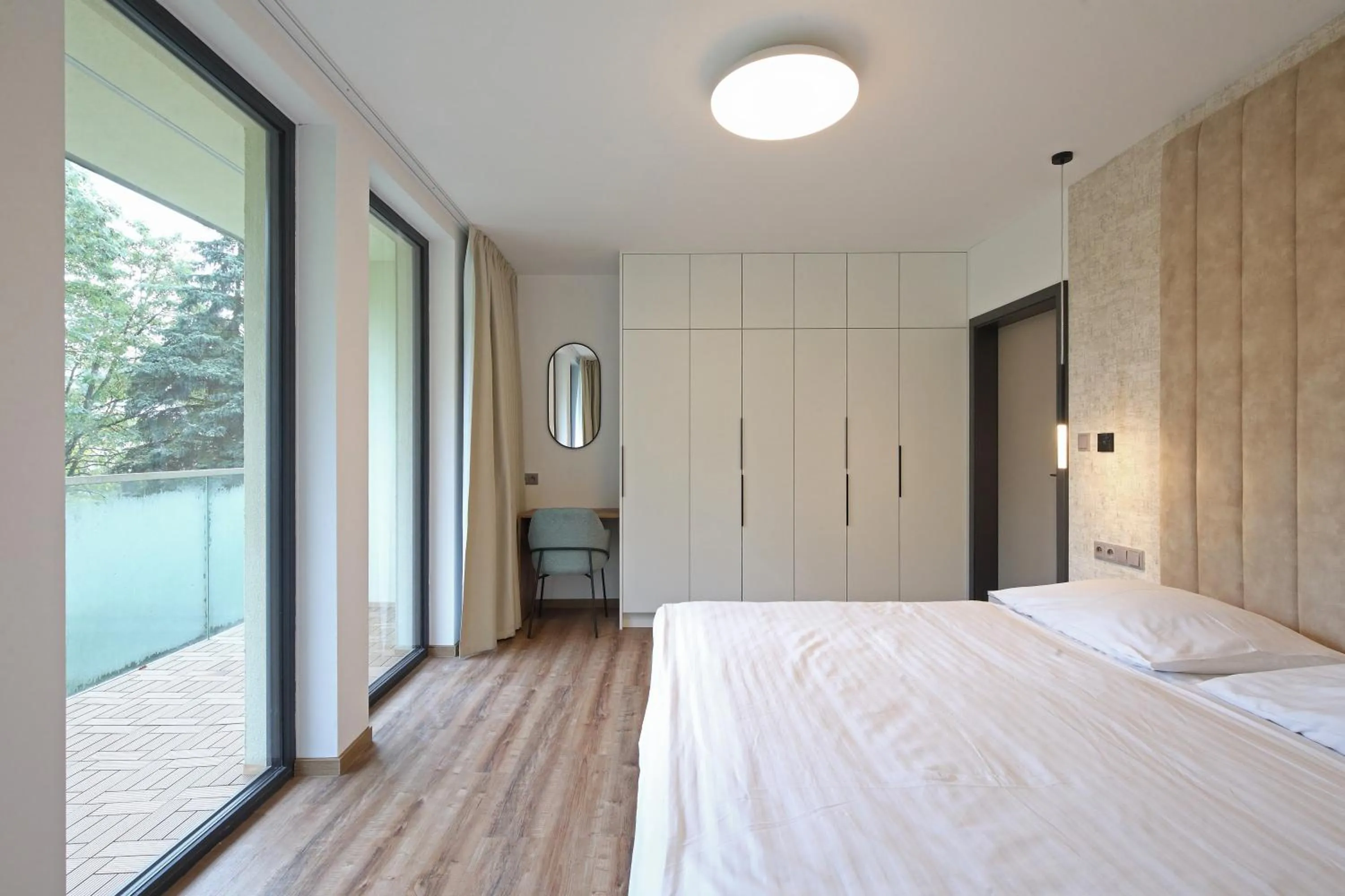 Bed in Parkhotel Carlsbad Inn