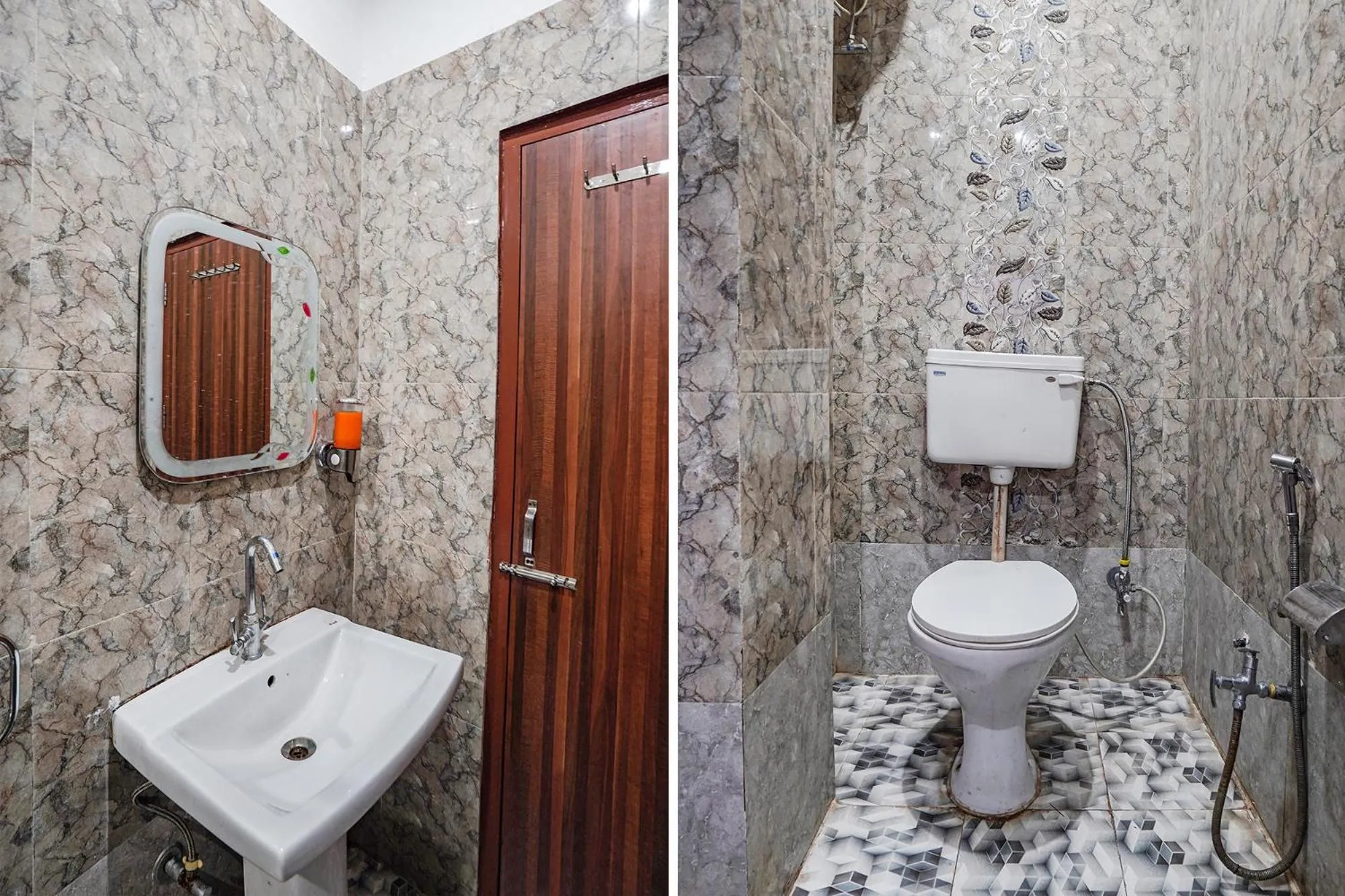 Bathroom in FabHotel Deepak Palace