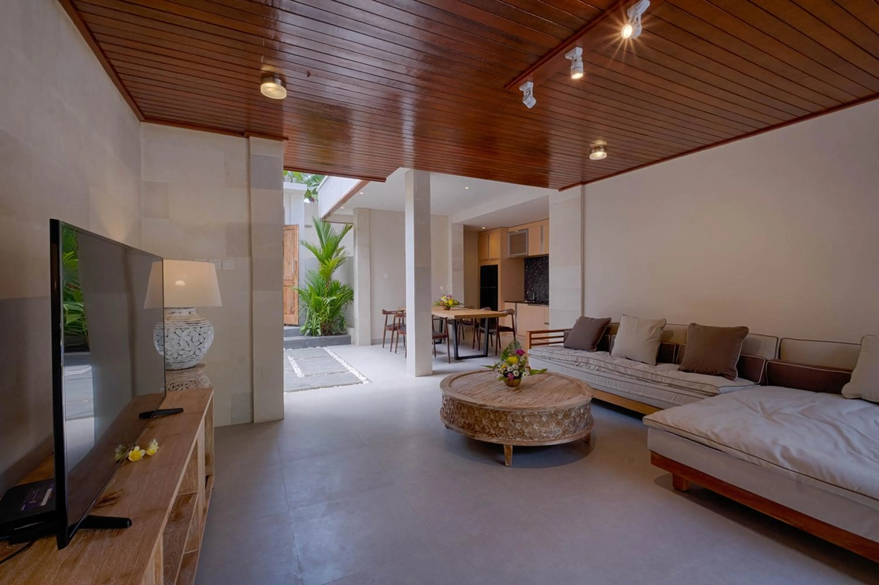 Living room, Bed in Mas Ubud Villa by Sanga Sanga Hospitality