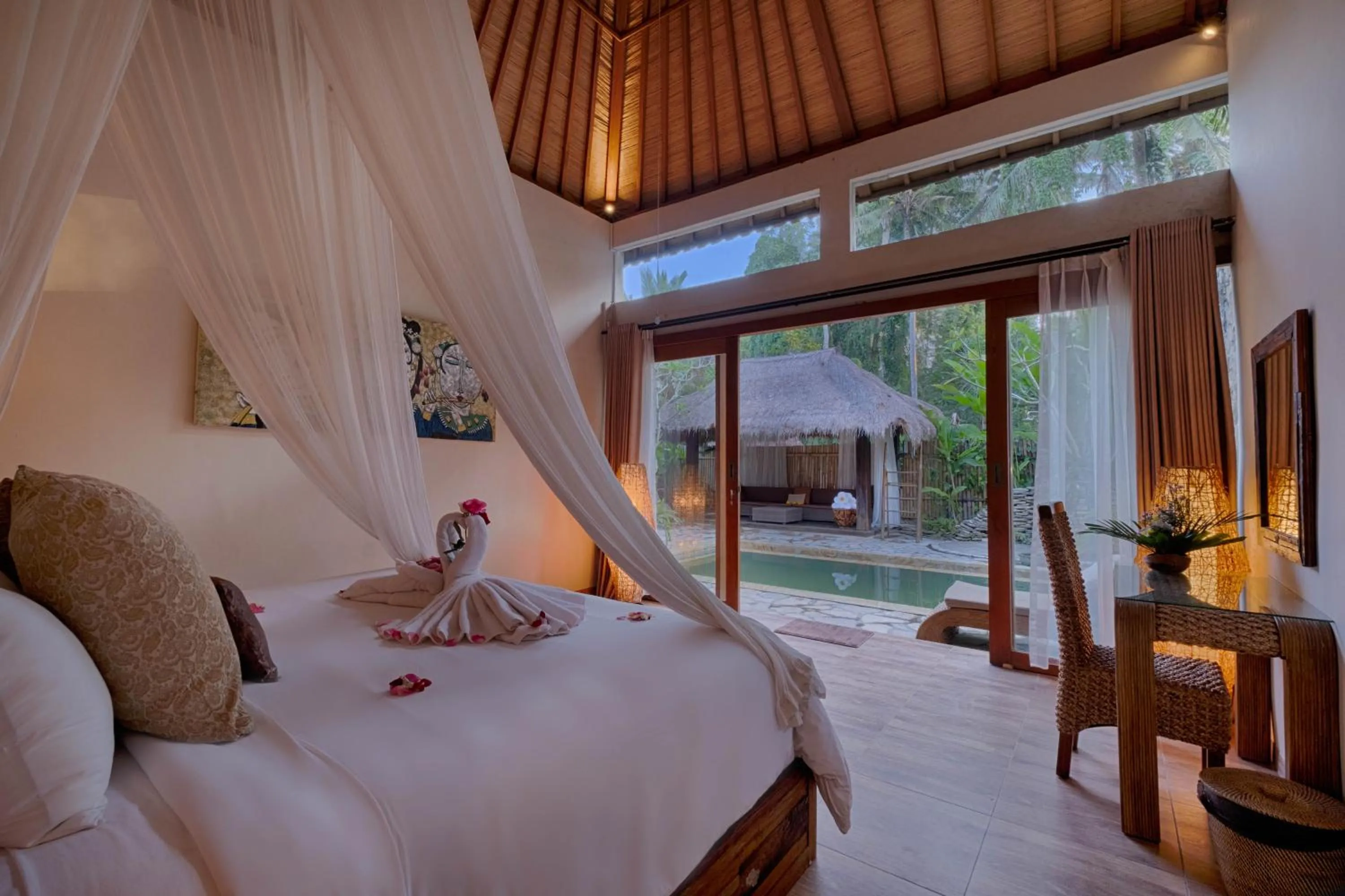Bed in Mas Ubud Villa by Sanga Sanga Hospitality