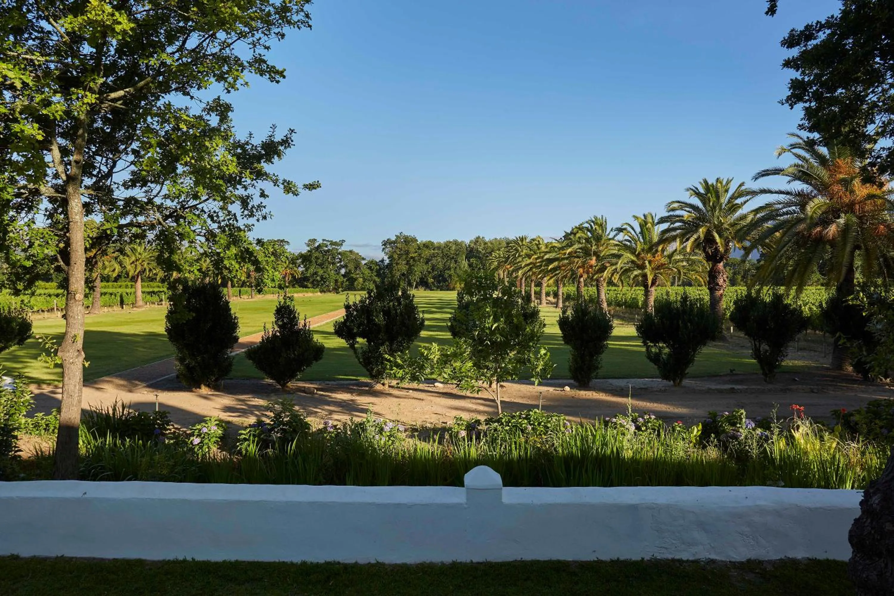 Garden in Allèe Bleue Wine Estate