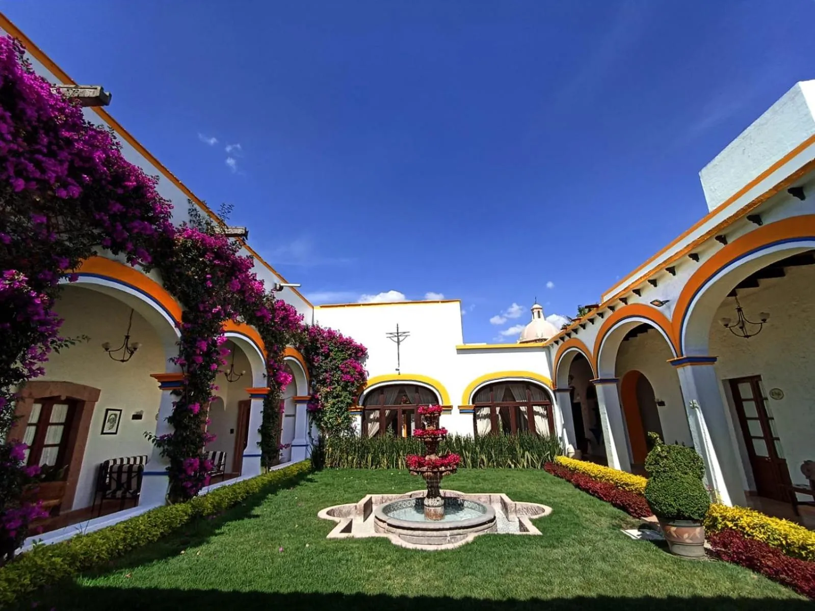 Garden view in Posada del Virrey