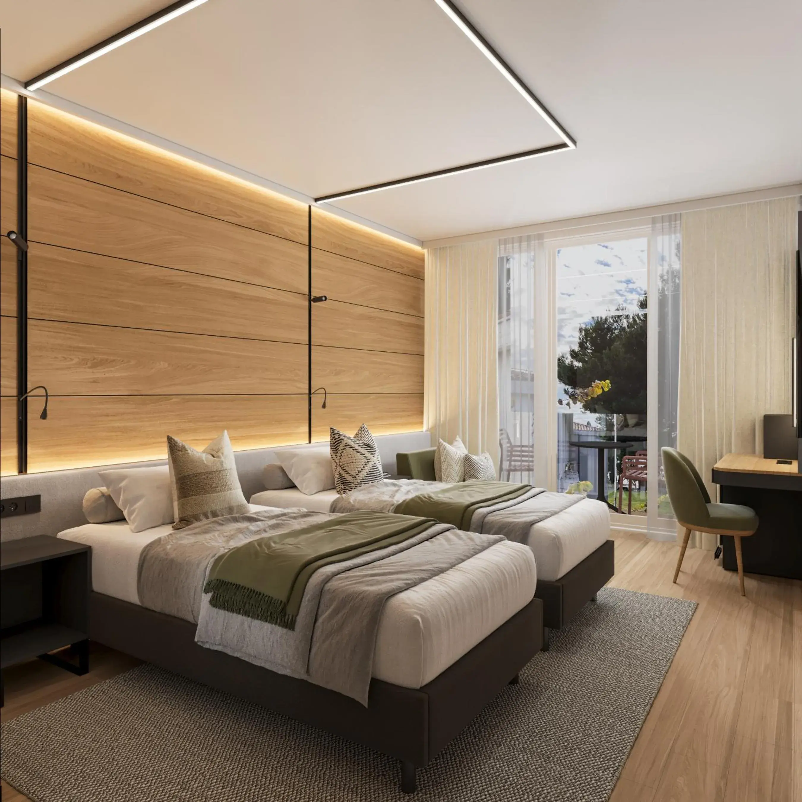 Classic Room with Balcony - Park Side in Hotel Pelegrin Plava Laguna Classic Room with Balcony - Park Side in Hotel Pelegrin Plava Laguna